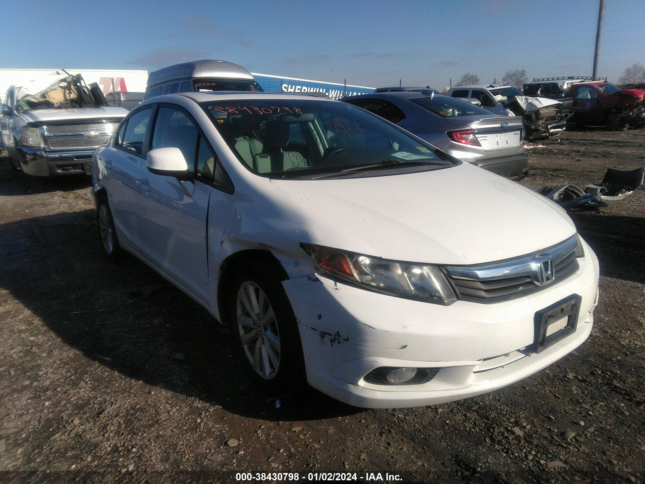 HONDA CIVIC 2012 2hgfb2f85ch607669