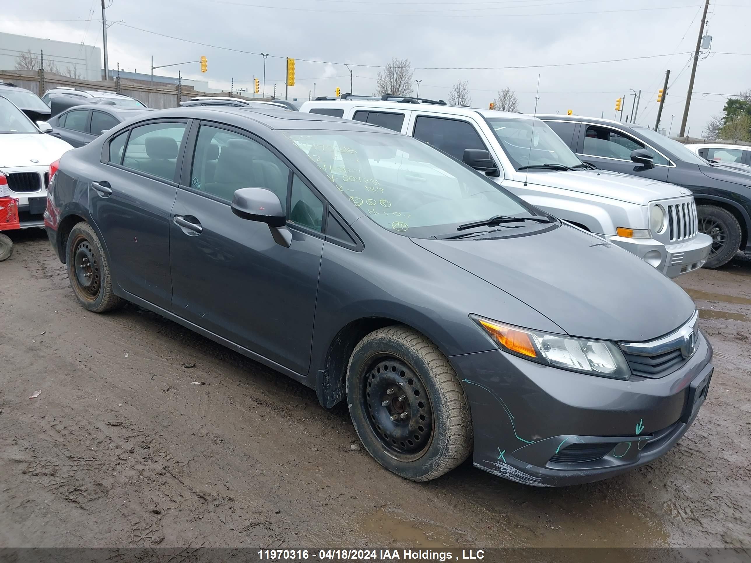 HONDA CIVIC 2012 2hgfb2f99ch004281