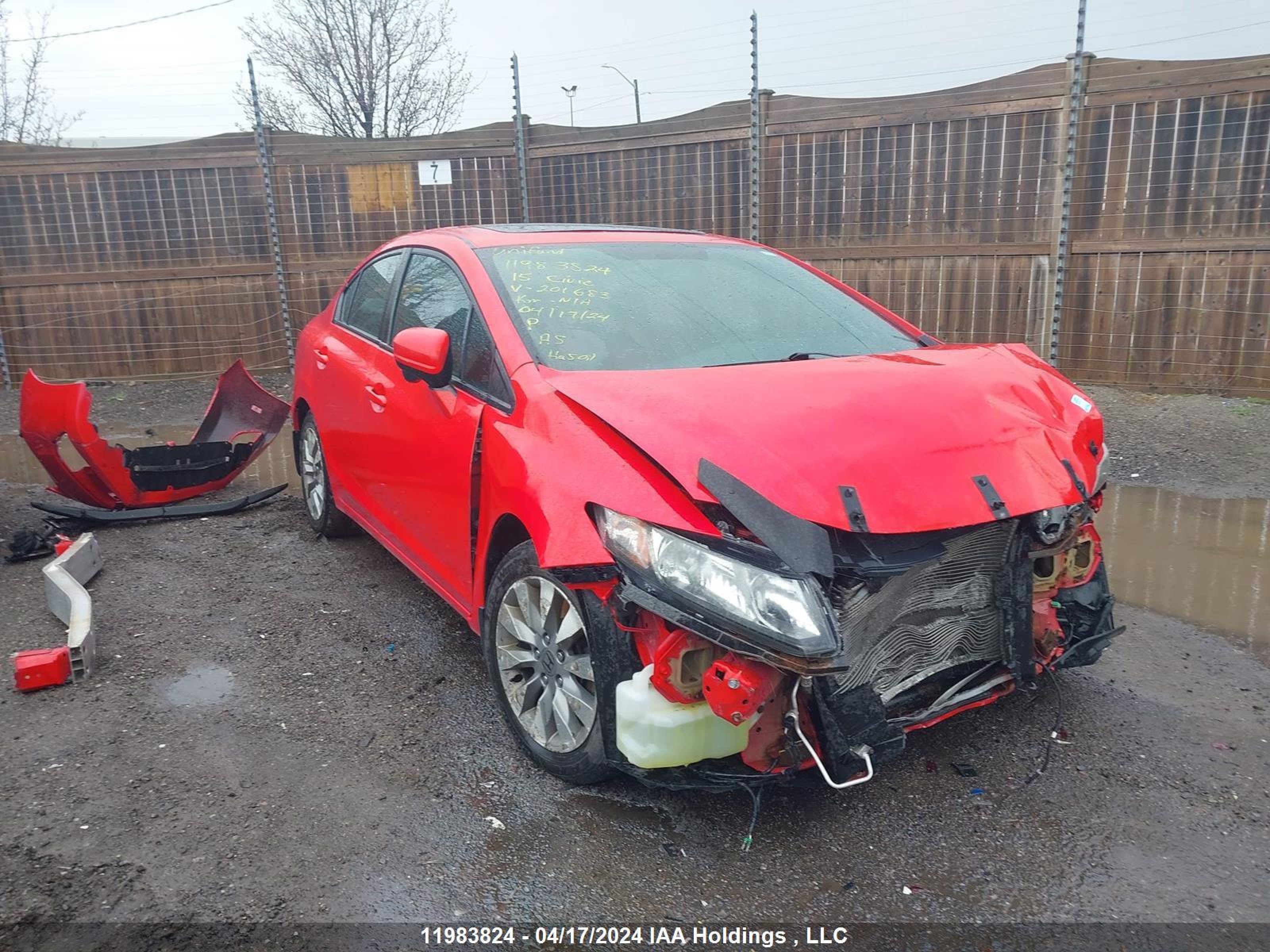 HONDA CIVIC 2015 2hgfb6e53fh201683