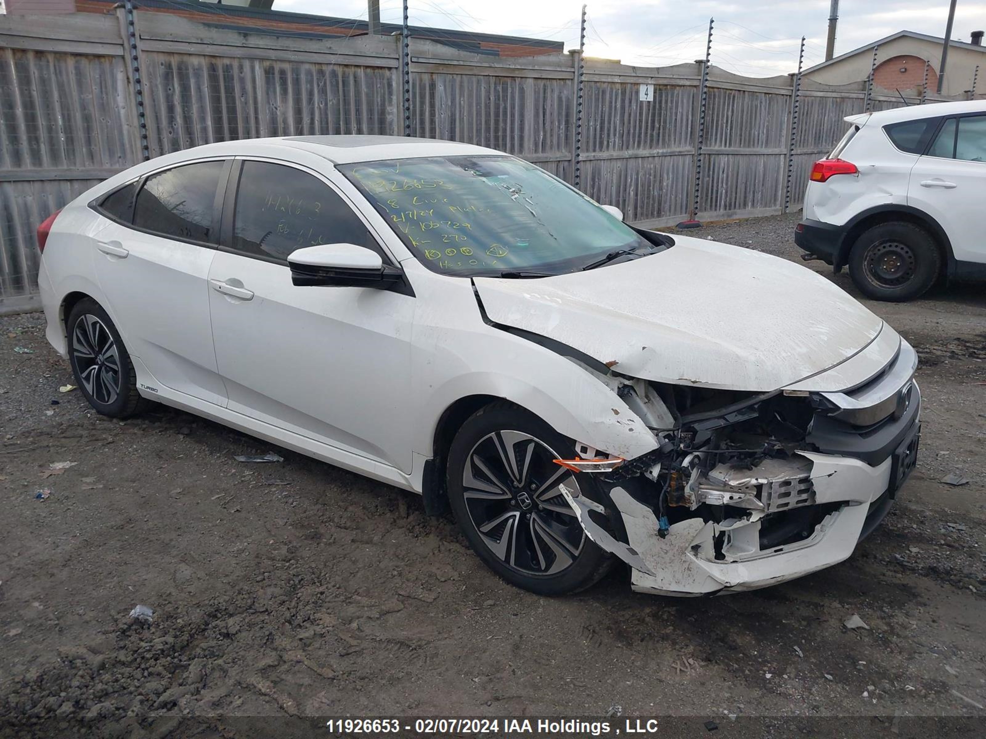 HONDA CIVIC 2018 2hgfc1f45jh105729