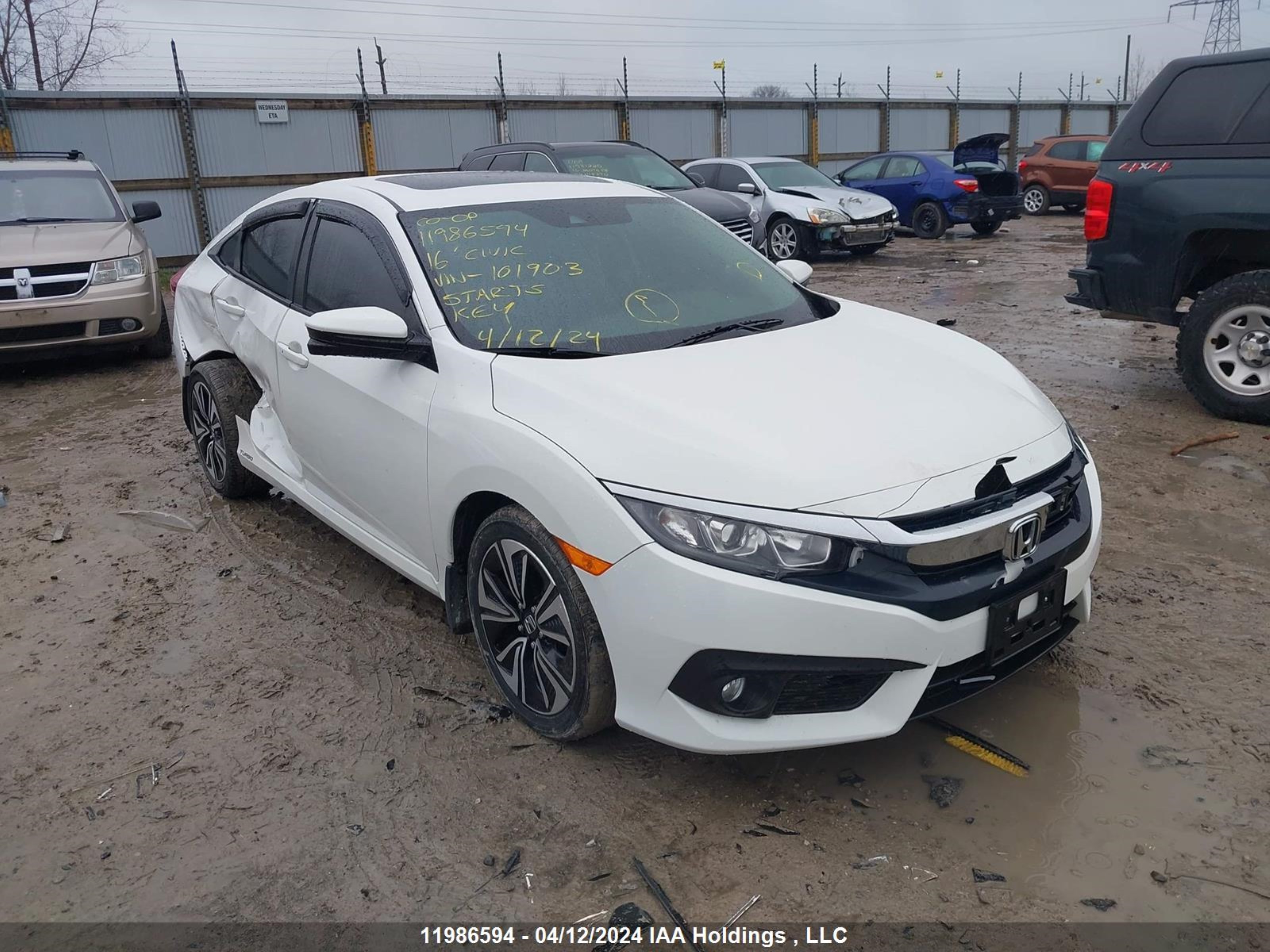 HONDA CIVIC 2016 2hgfc1f47gh101903