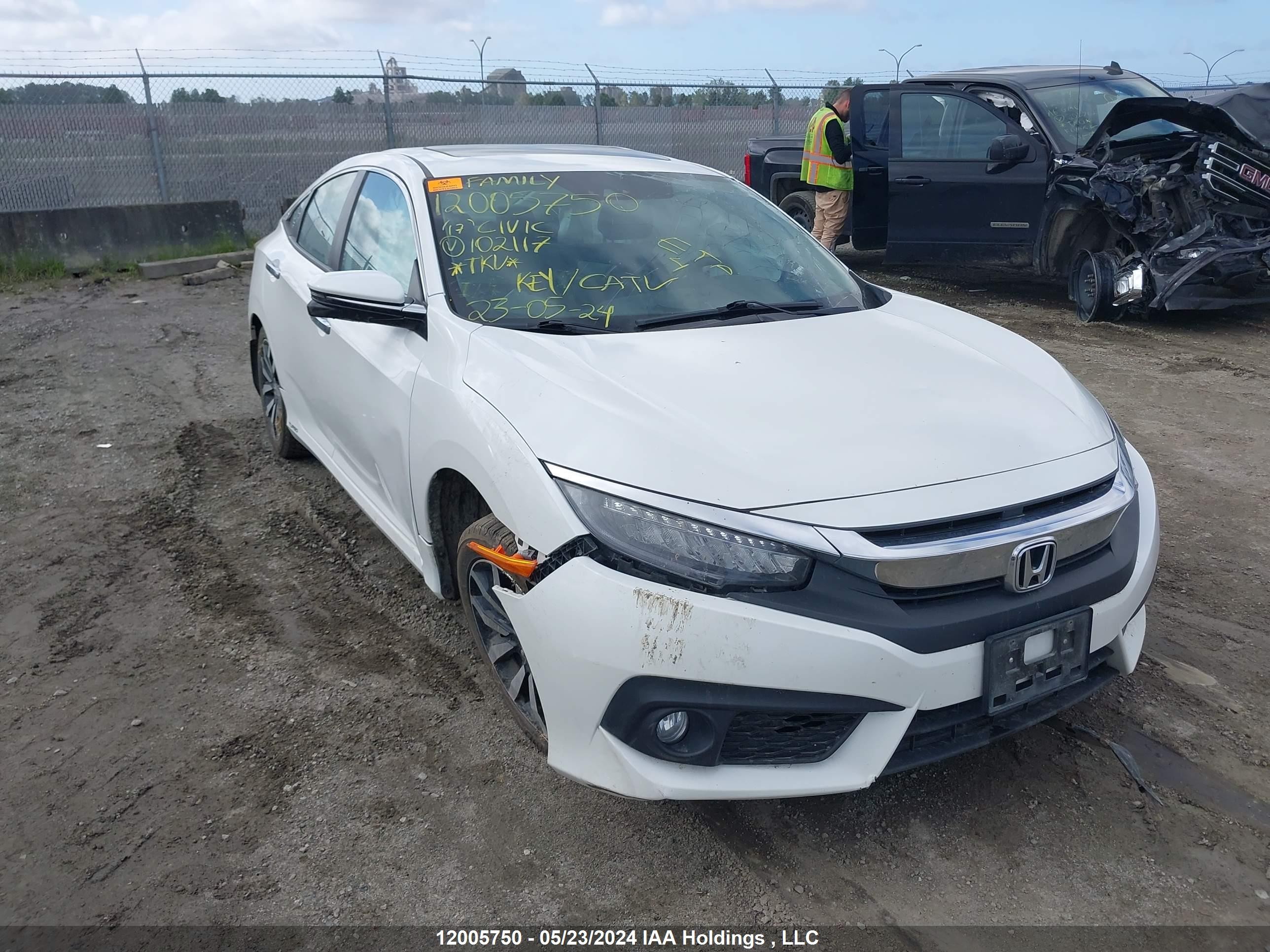 HONDA CIVIC 2017 2hgfc1f96hh102117