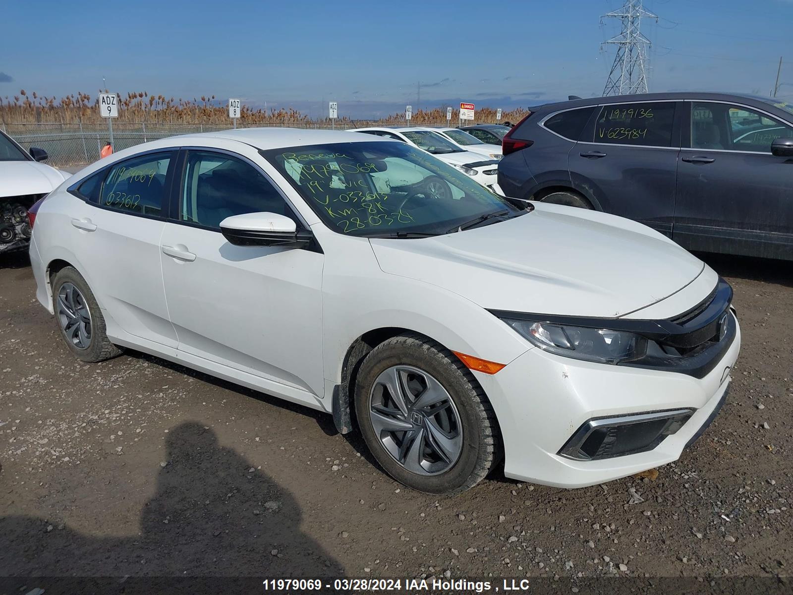 HONDA CIVIC 2019 2hgfc2e57kh033613