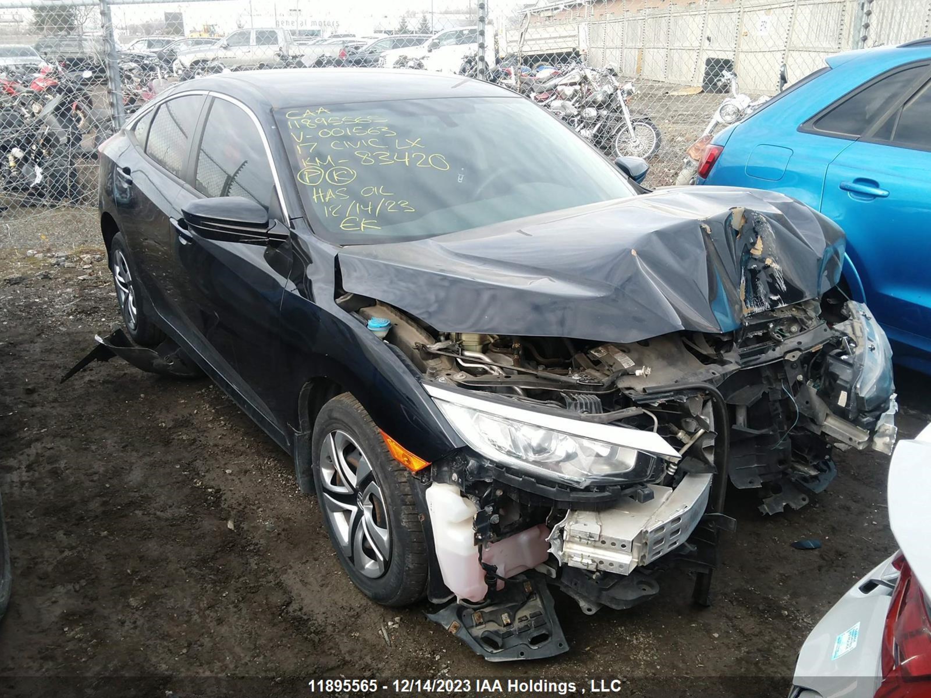 HONDA CIVIC 2017 2hgfc2f52hh001563