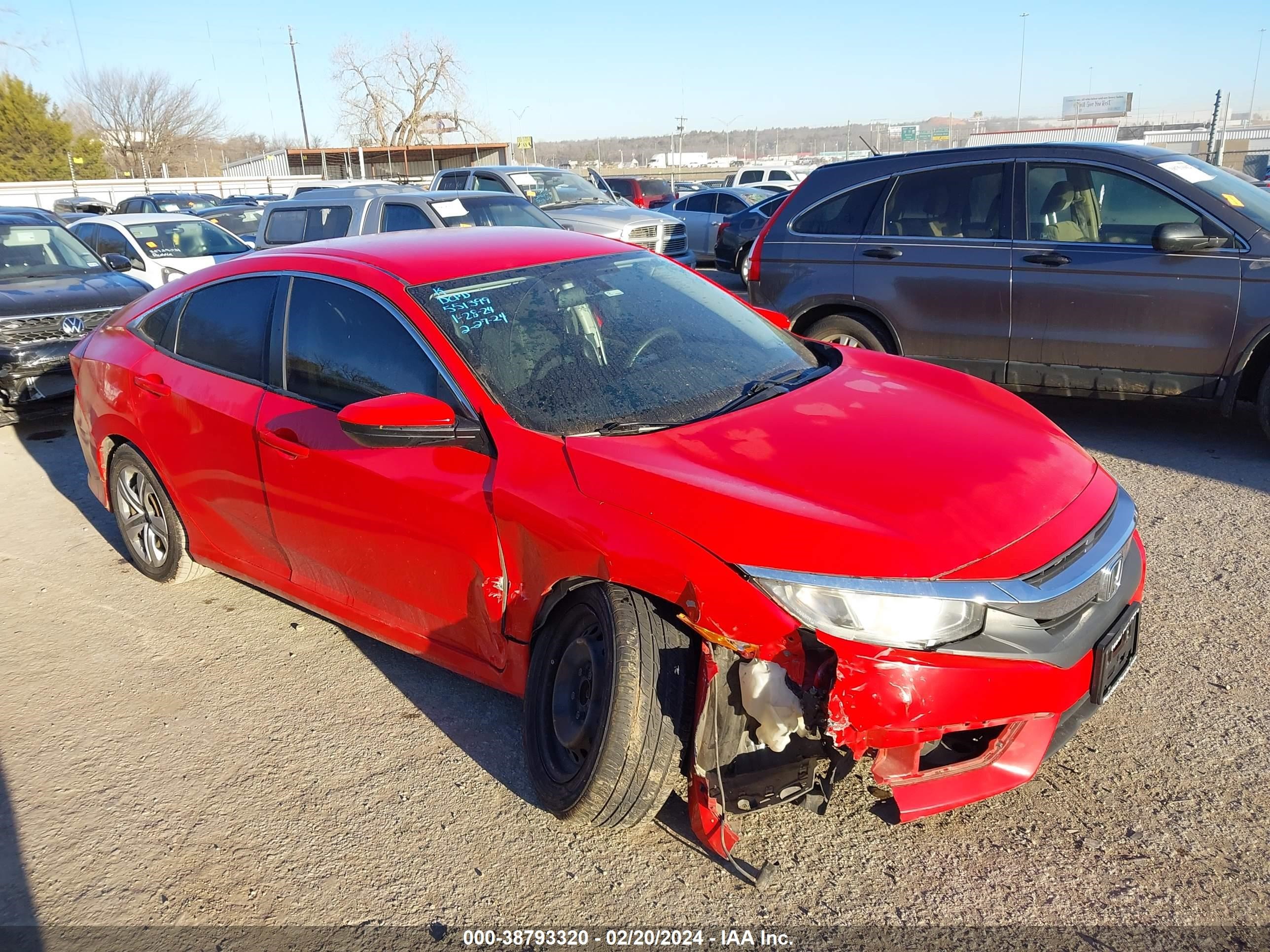 HONDA CIVIC 2016 2hgfc2f55gh551399