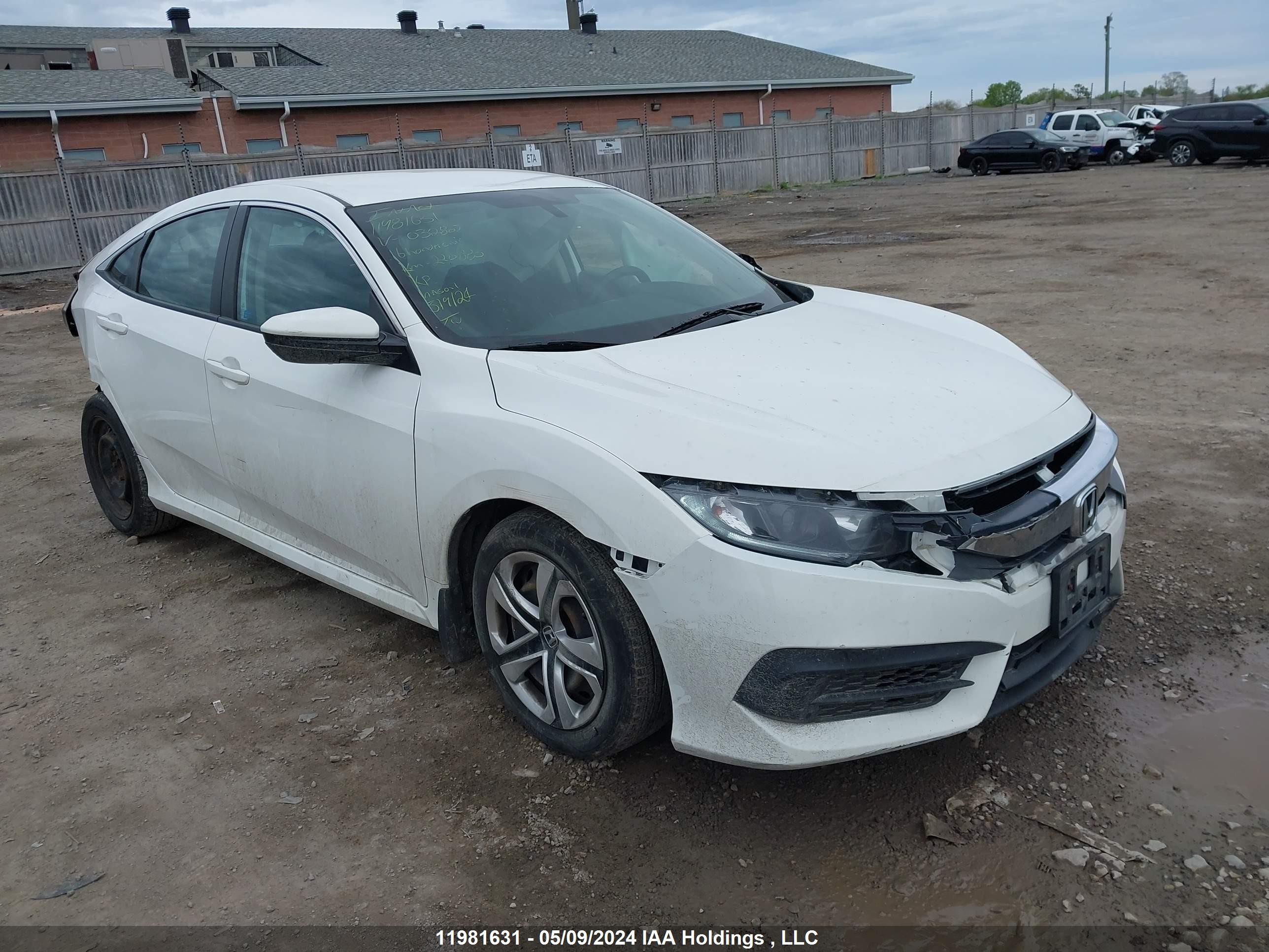 HONDA CIVIC 2016 2hgfc2f57gh032807