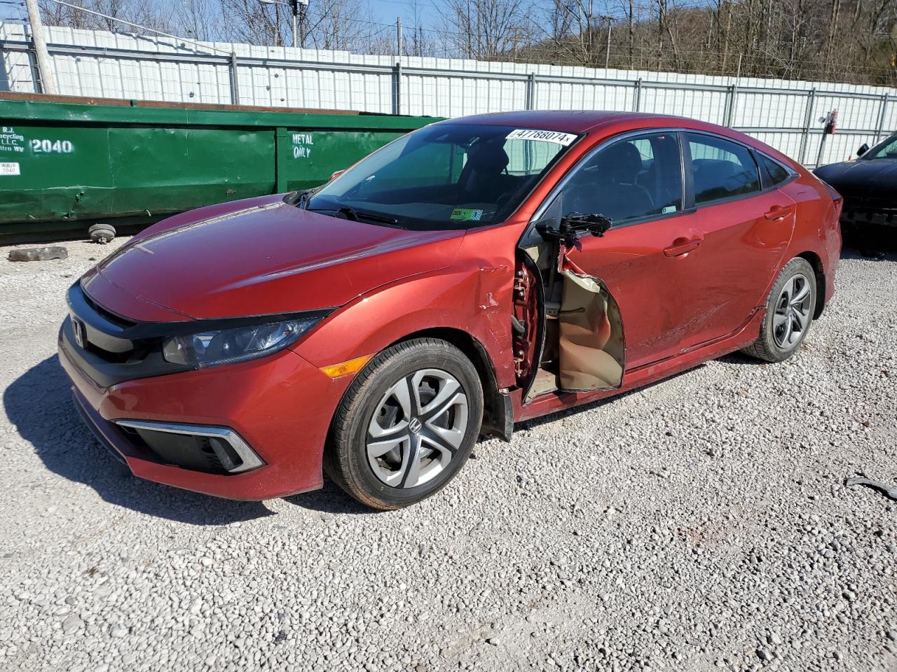 HONDA CIVIC 2019 2hgfc2f67kh567265