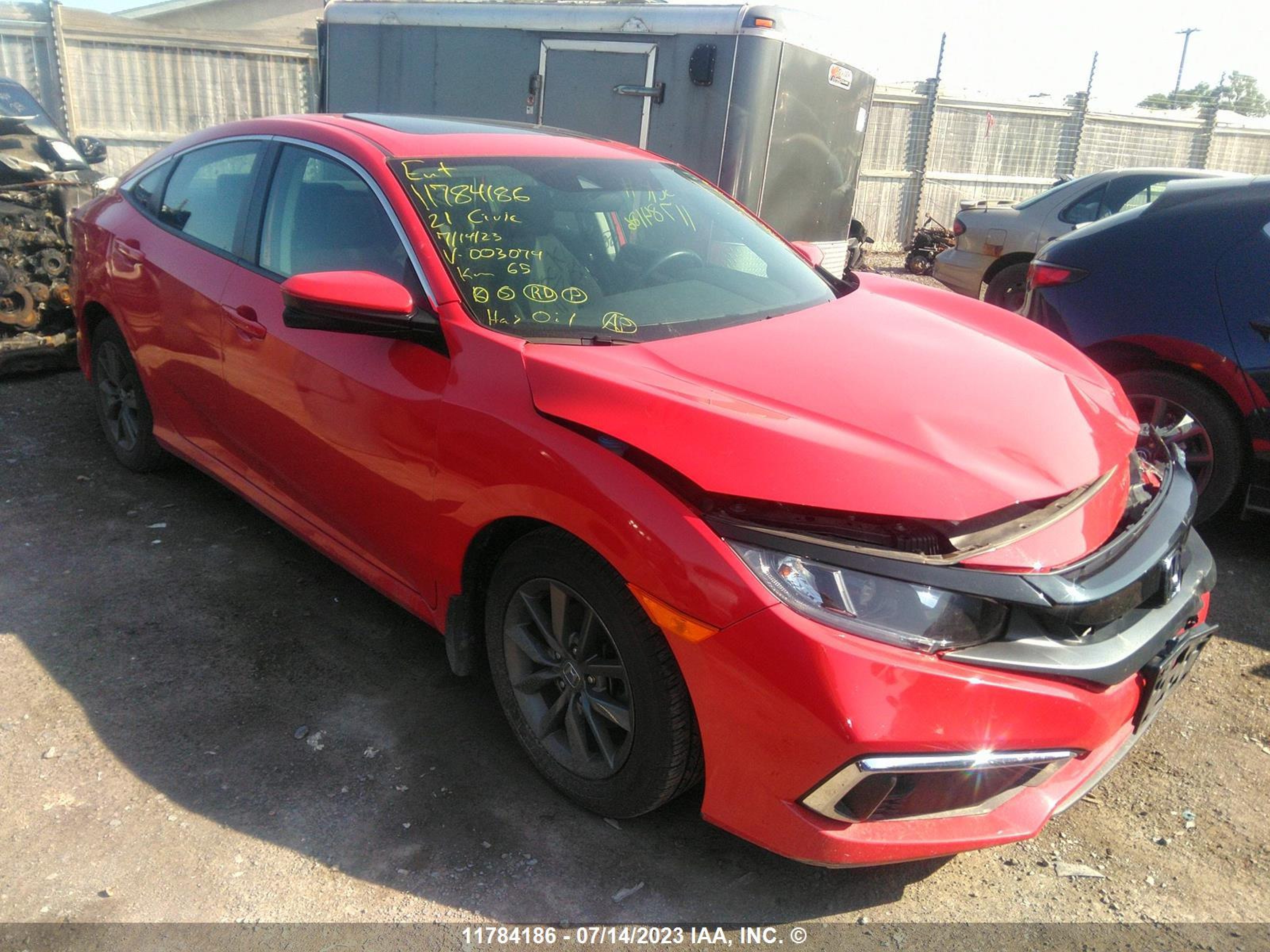 HONDA CIVIC 2021 2hgfc2f73mh003074