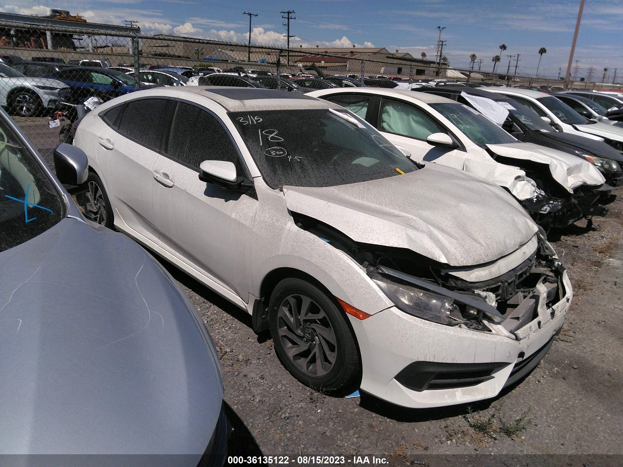 HONDA CIVIC 2017 2hgfc2f78hh576493