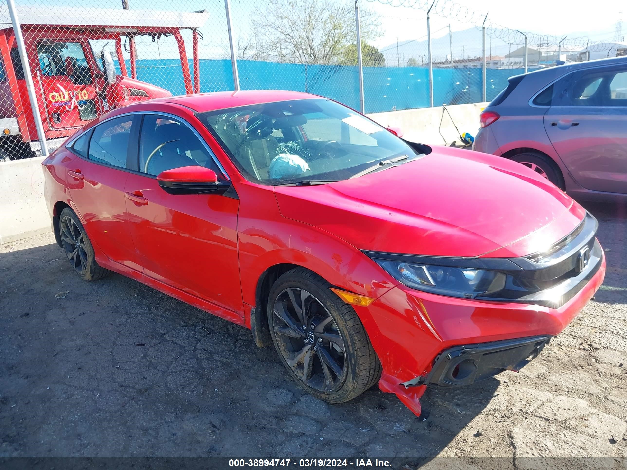 HONDA CIVIC 2020 2hgfc2f80lh538158