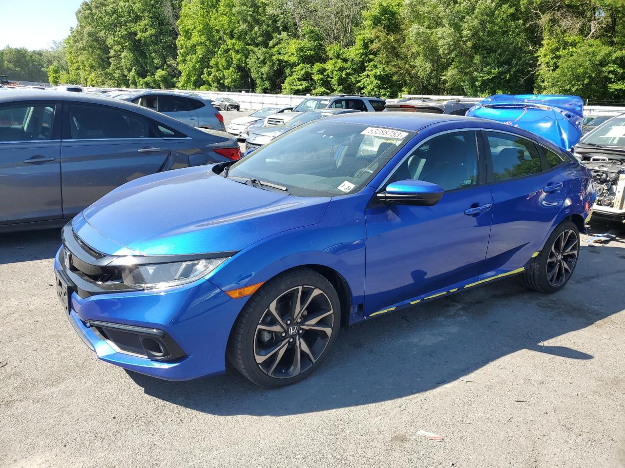 HONDA CIVIC 2019 2hgfc2f85kh515036