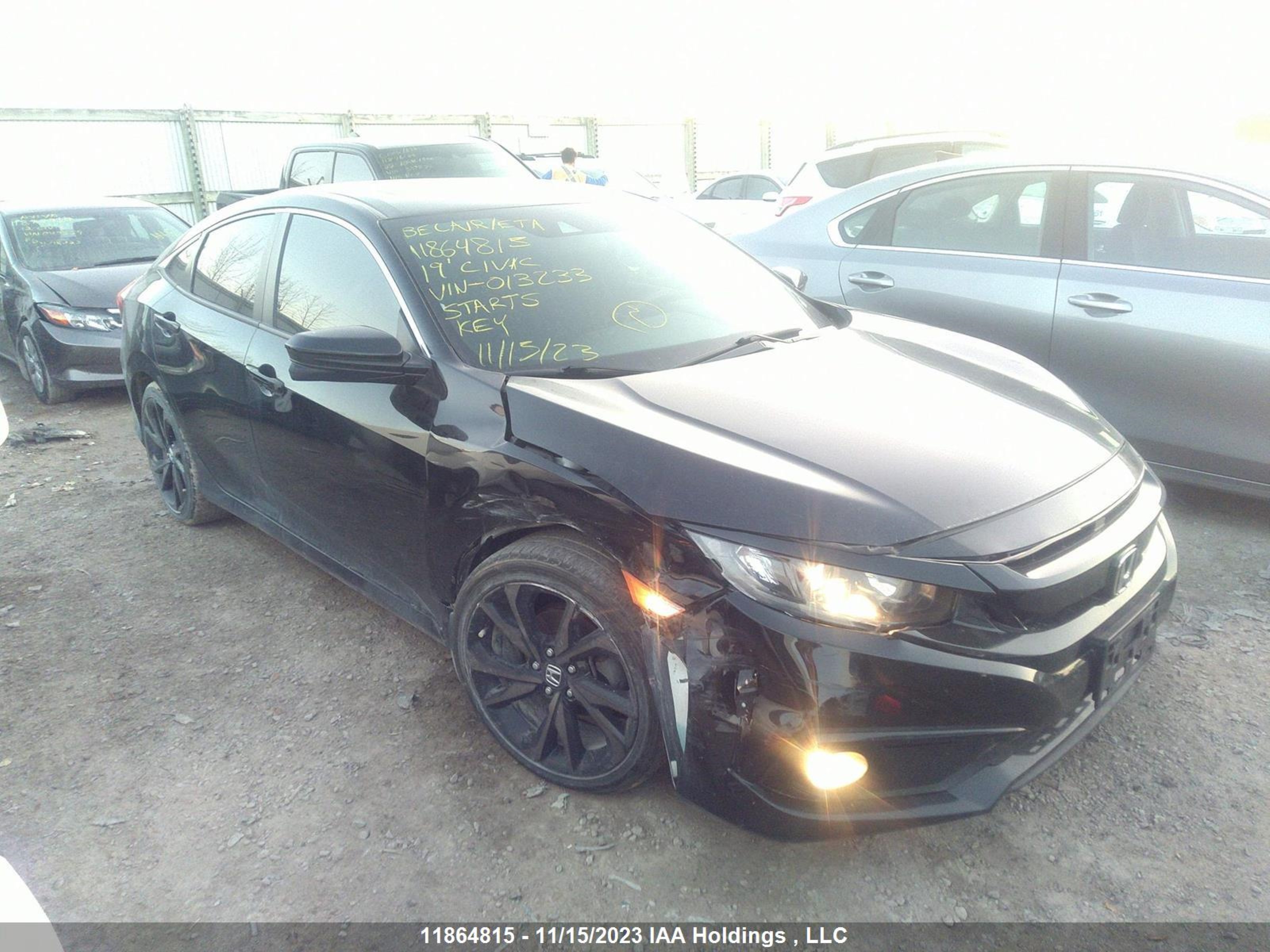 HONDA CIVIC 2019 2hgfc2f86kh013233