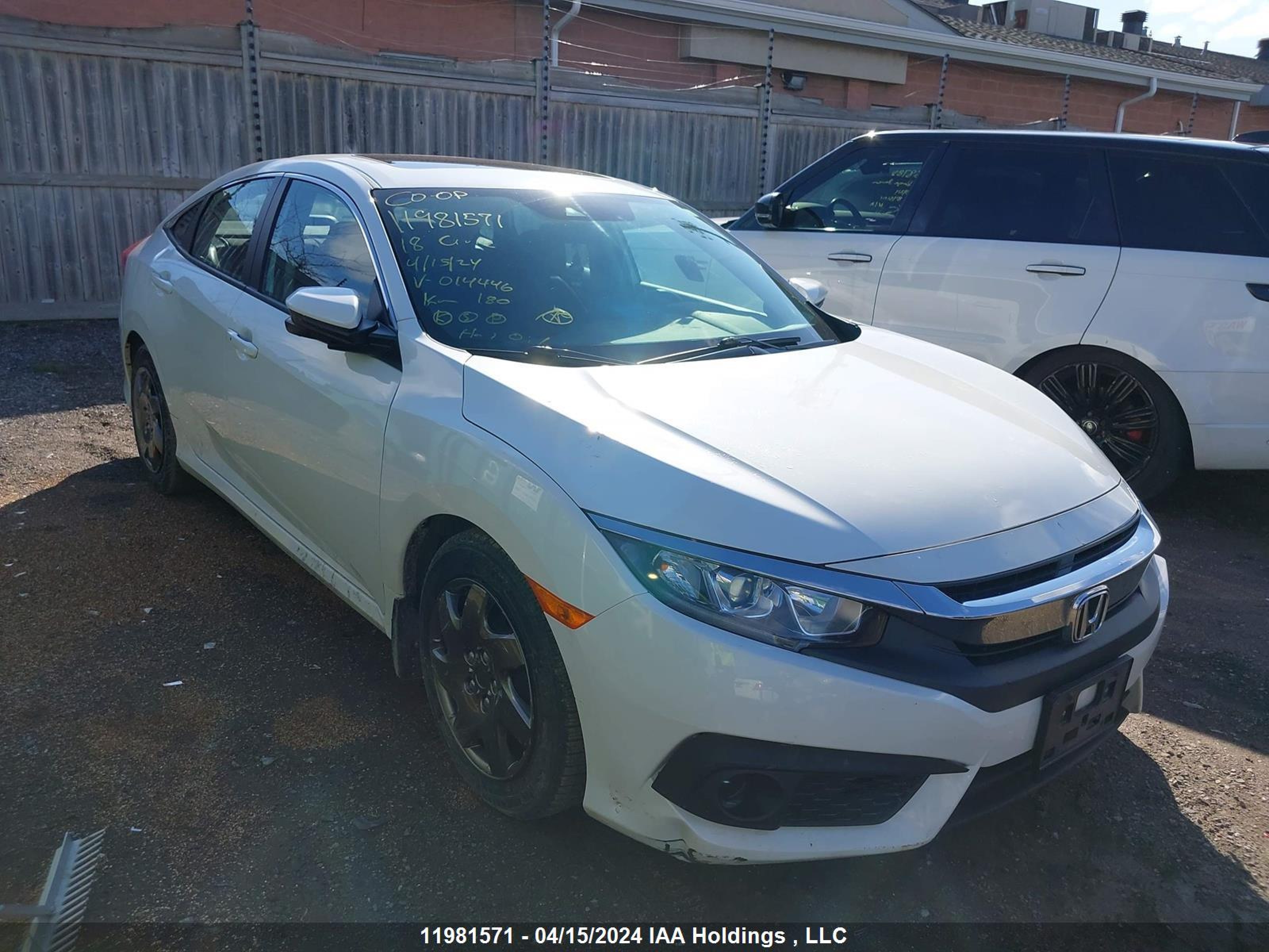 HONDA CIVIC 2018 2hgfc2f88jh014446