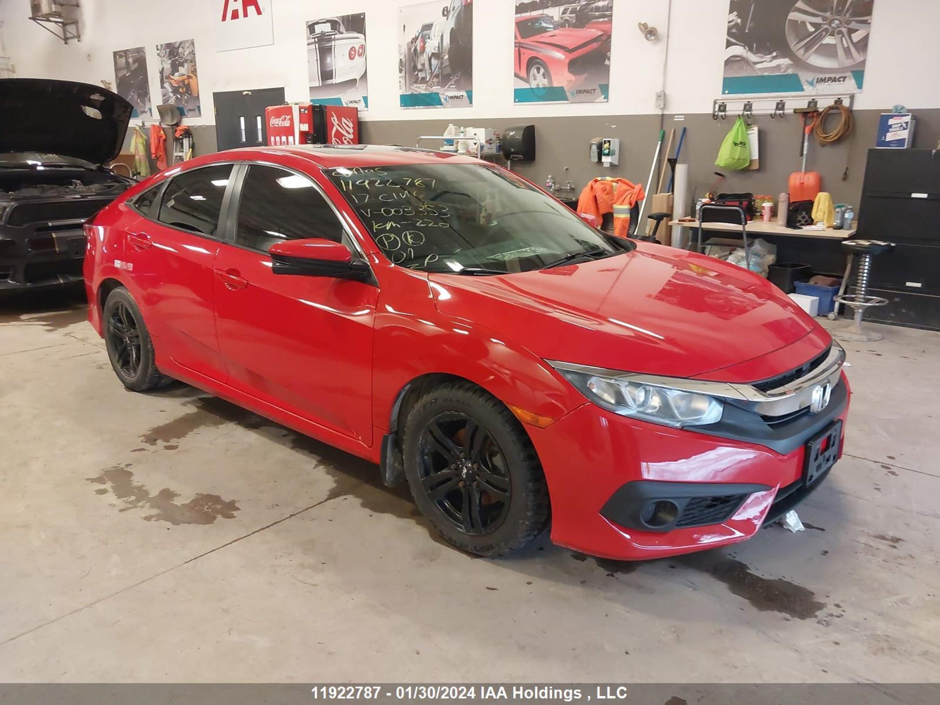 HONDA CIVIC 2017 2hgfc2f89hh003353