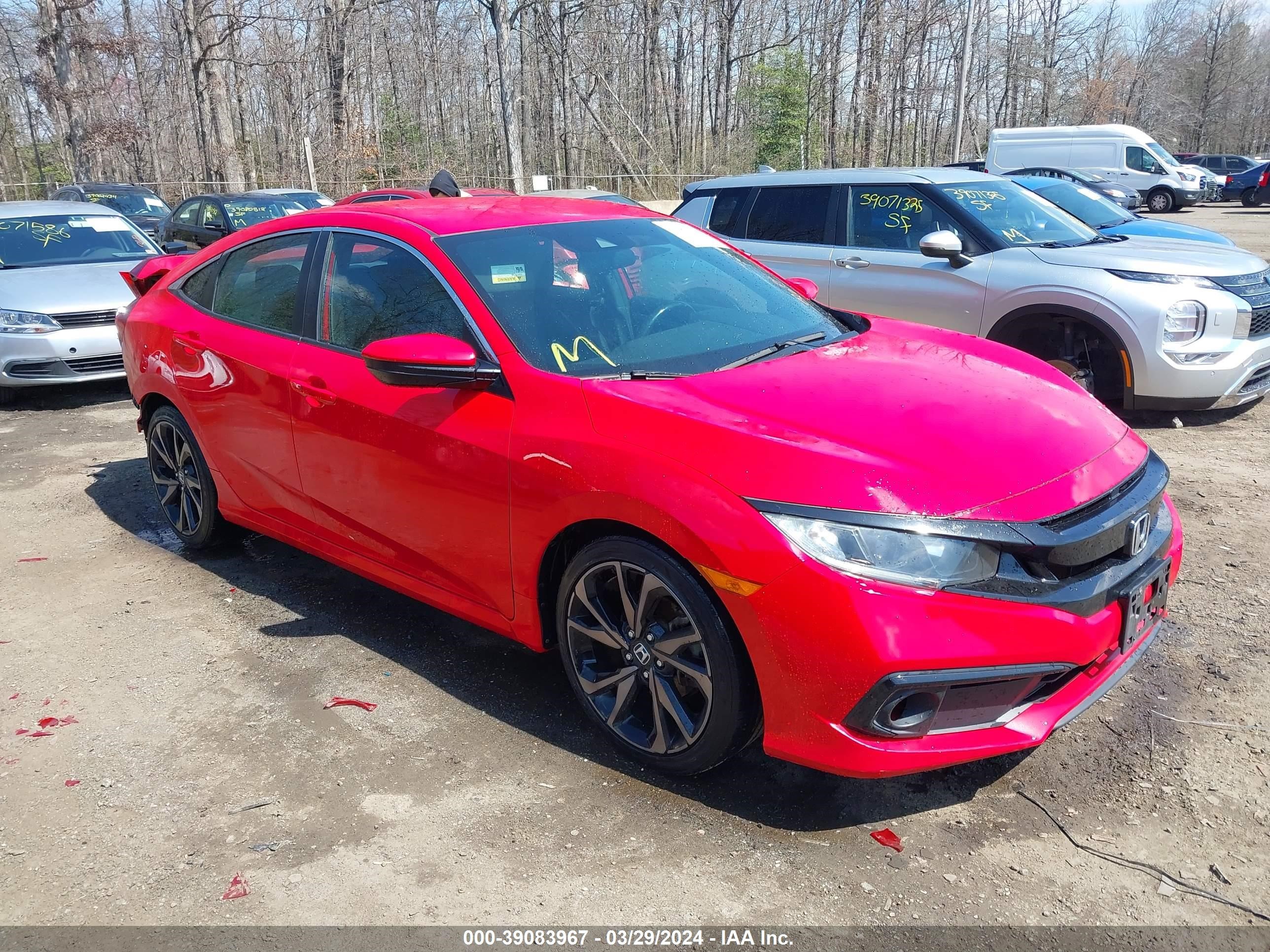 HONDA CIVIC 2019 2hgfc2f89kh517114