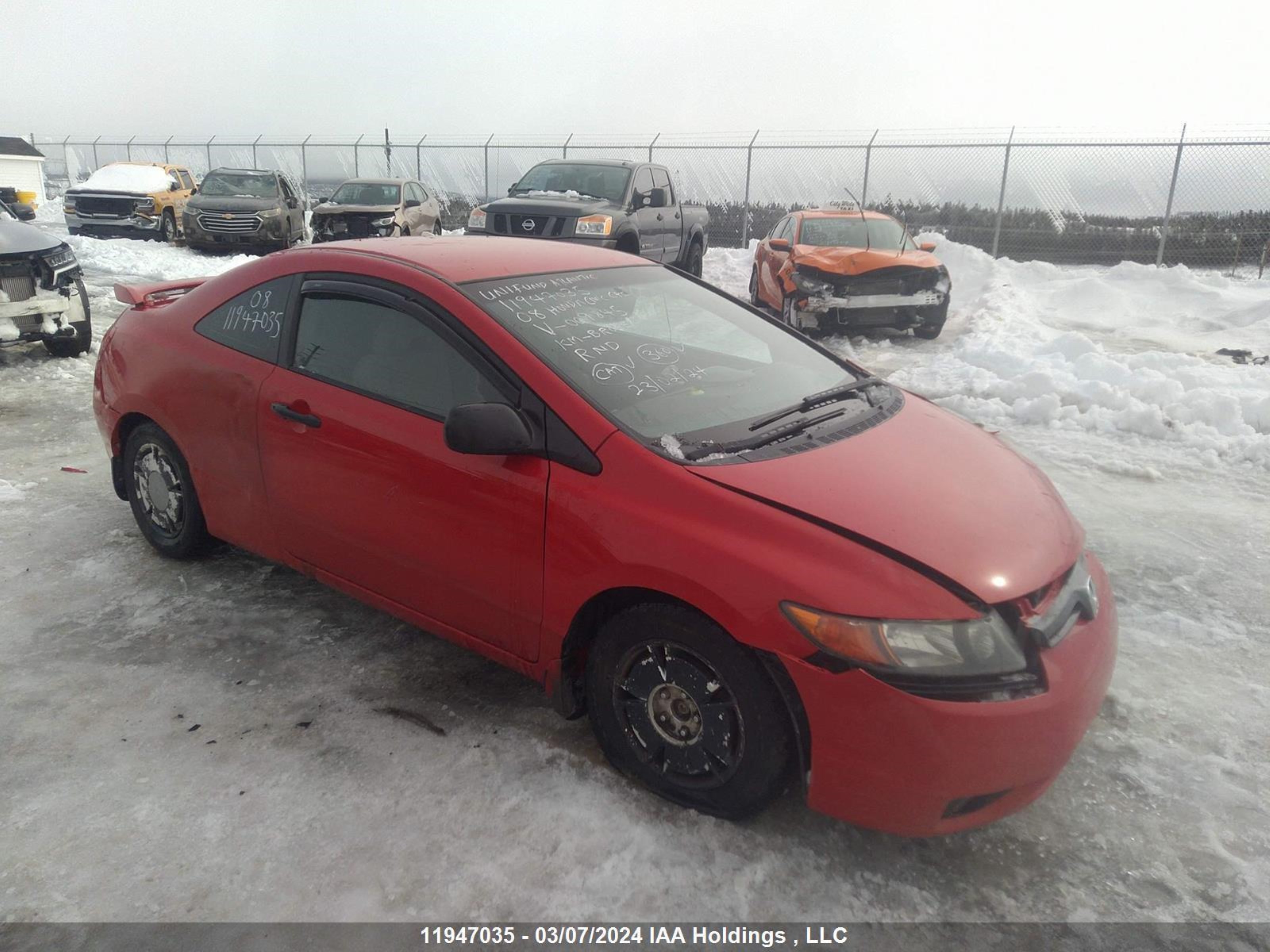 HONDA CIVIC 2008 2hgfg12348h009845