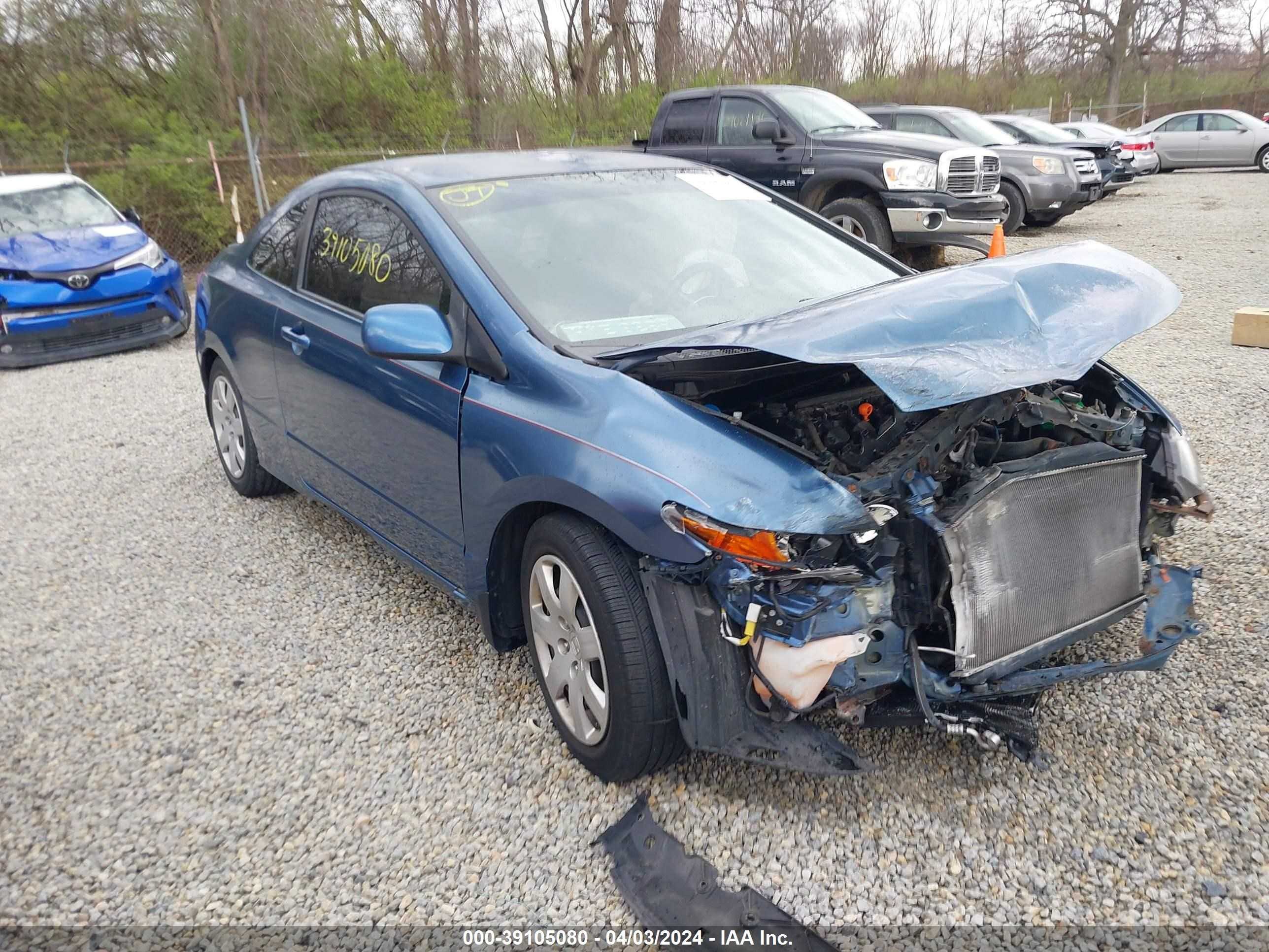 HONDA CIVIC 2007 2hgfg12647h577716