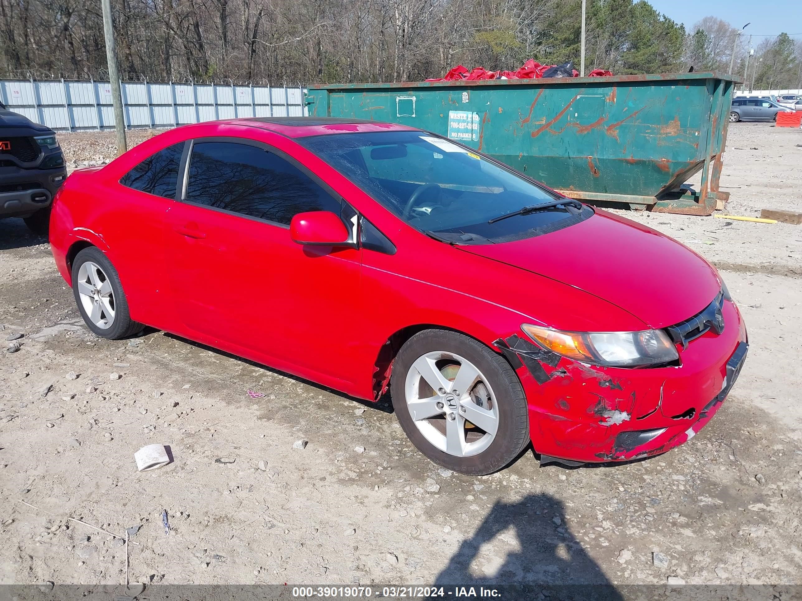 HONDA CIVIC 2007 2hgfg12837h541954