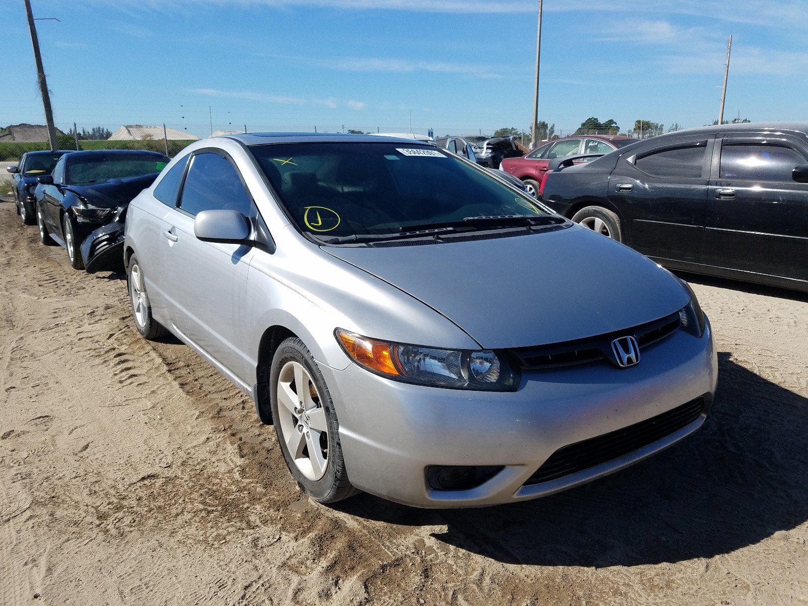 HONDA CIVIC EX 2008 2hgfg12858h546350