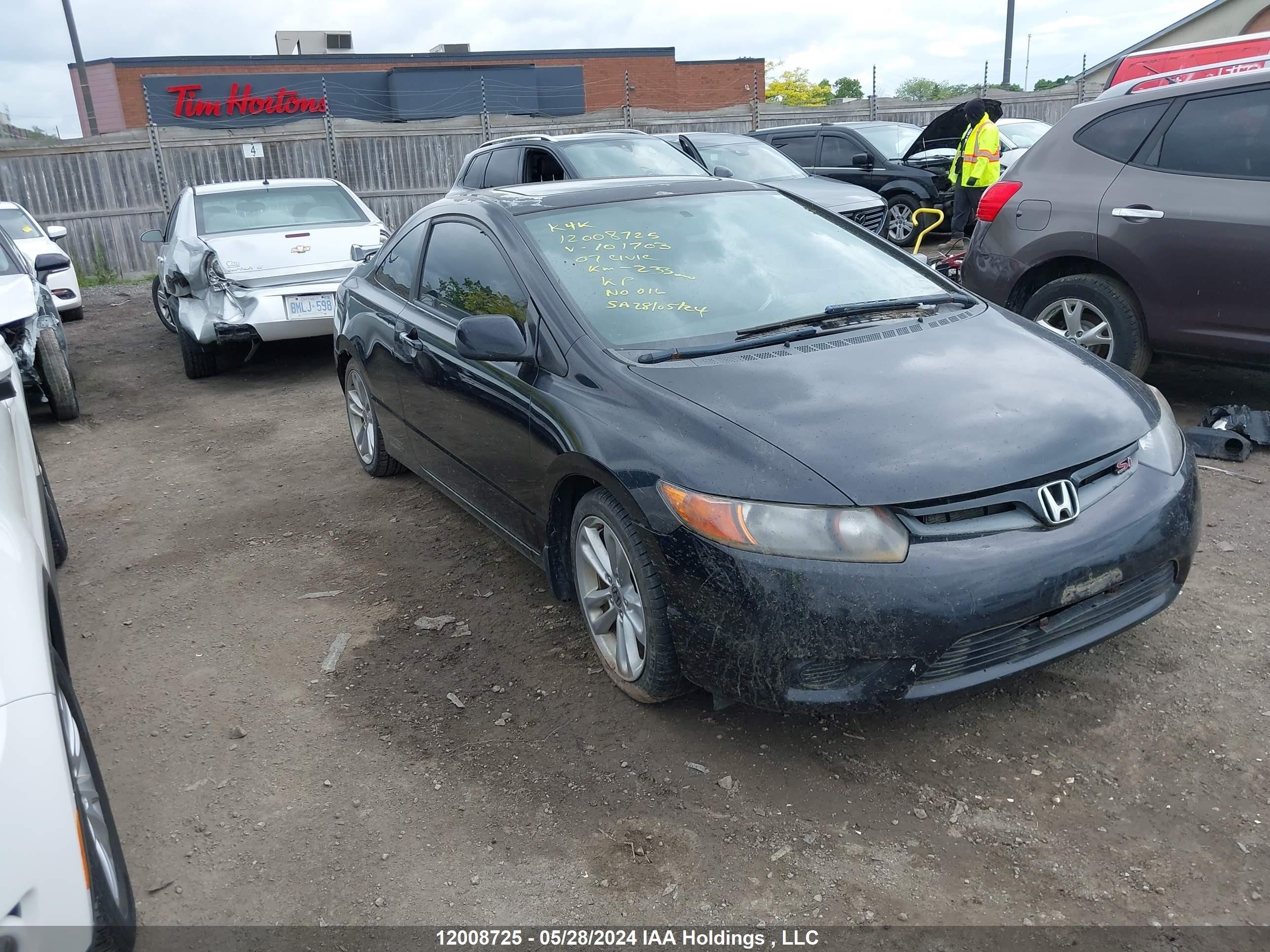 HONDA CIVIC 2007 2hgfg21577h101703