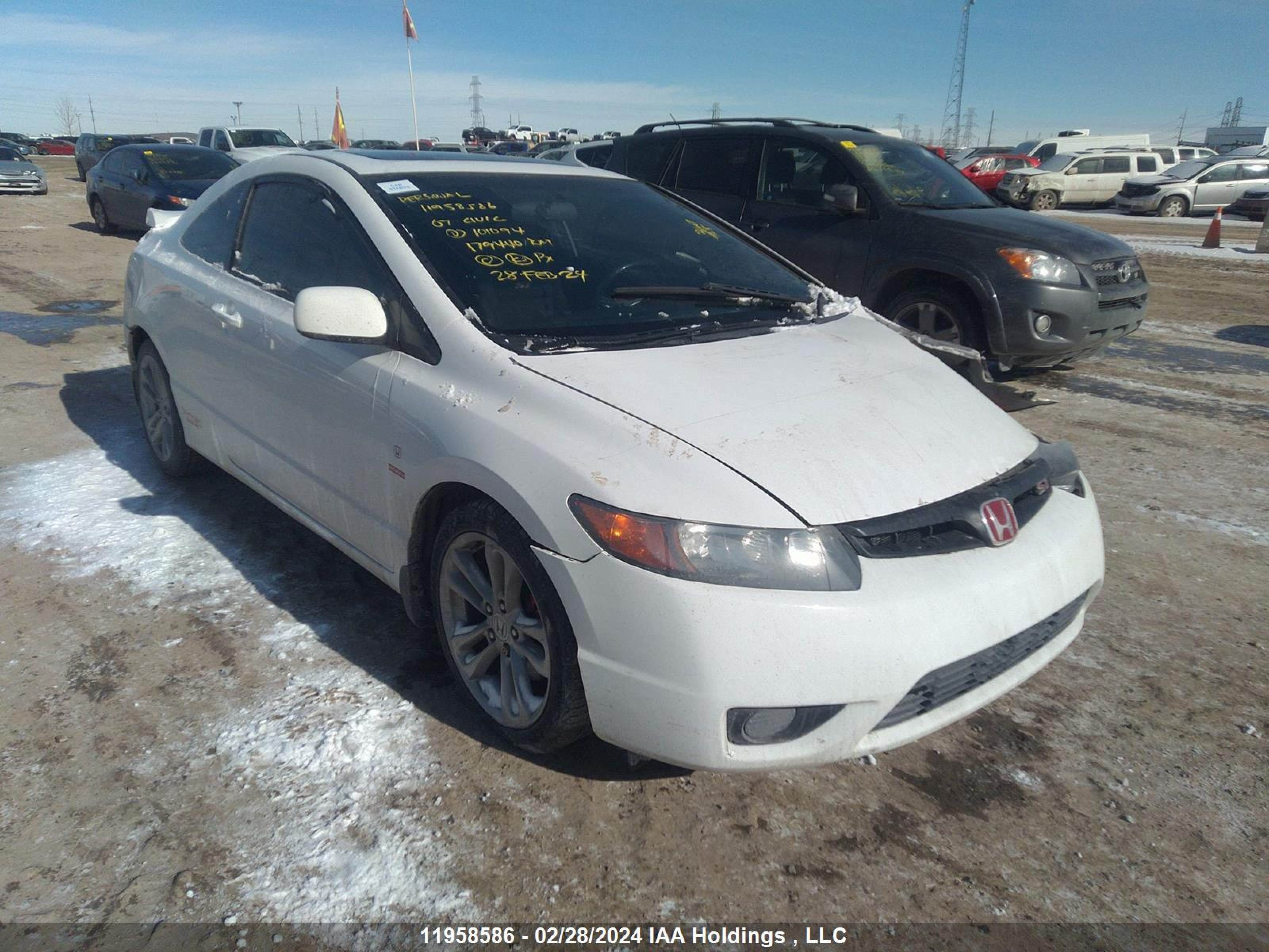 HONDA CIVIC 2007 2hgfg21587h101094