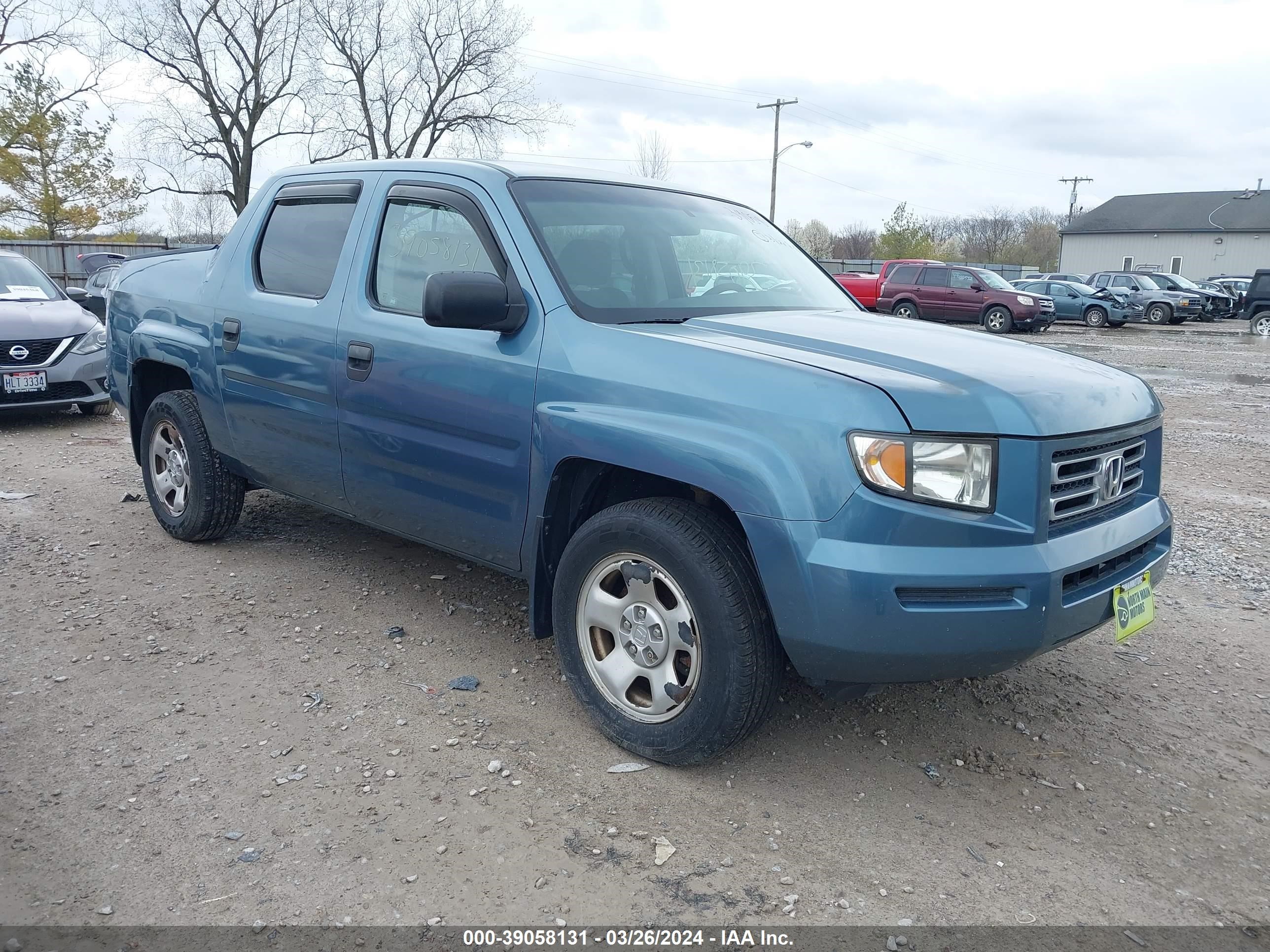 HONDA RIDGELINE 2007 2hjyk16207h526657