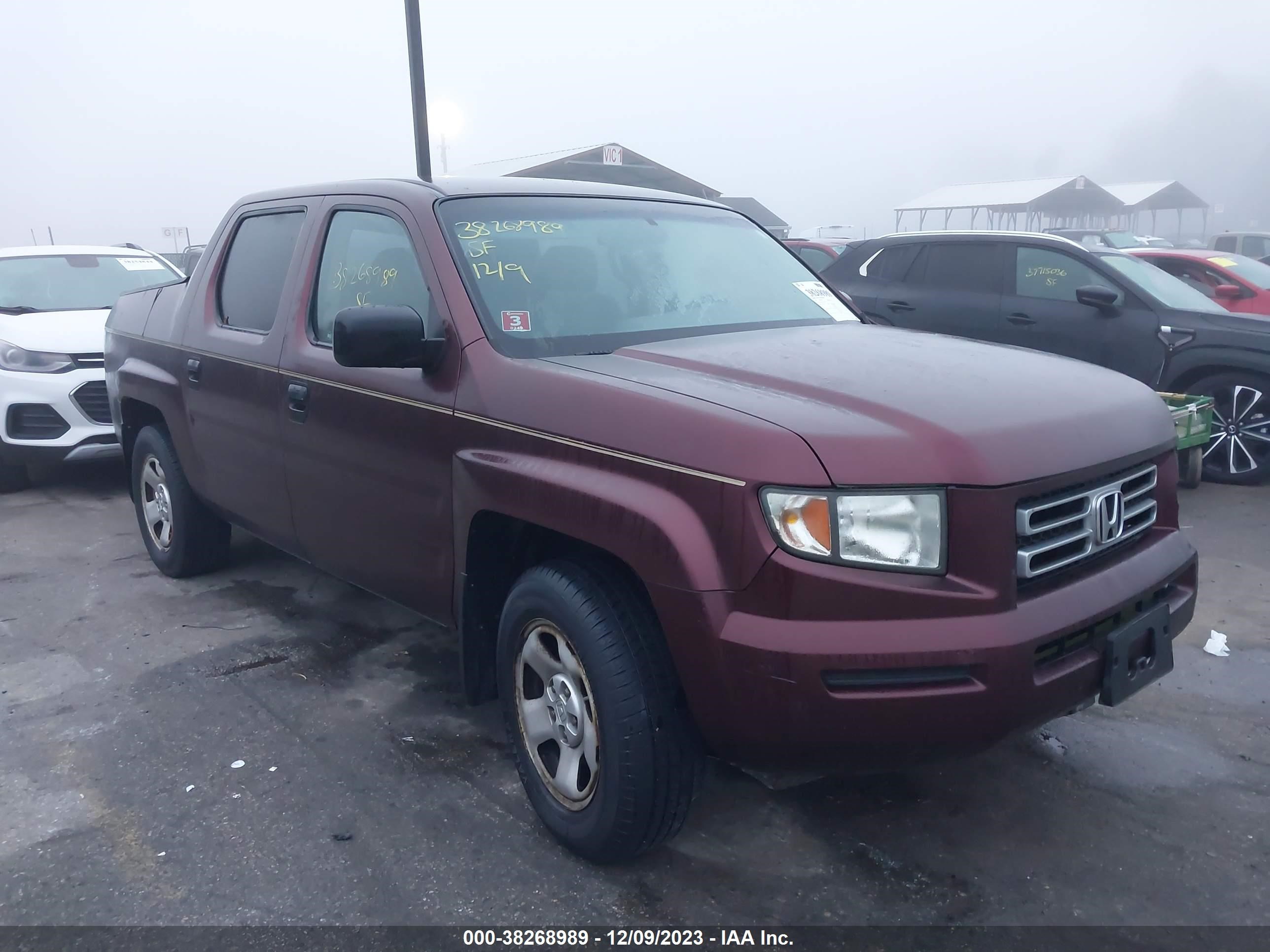 HONDA RIDGELINE 2007 2hjyk16287h521805