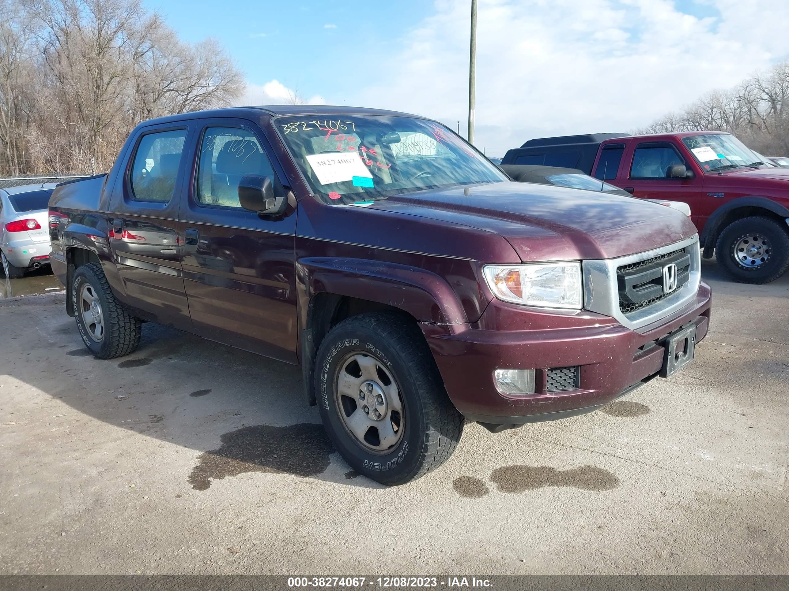 HONDA RIDGELINE 2009 2hjyk162x9h501834