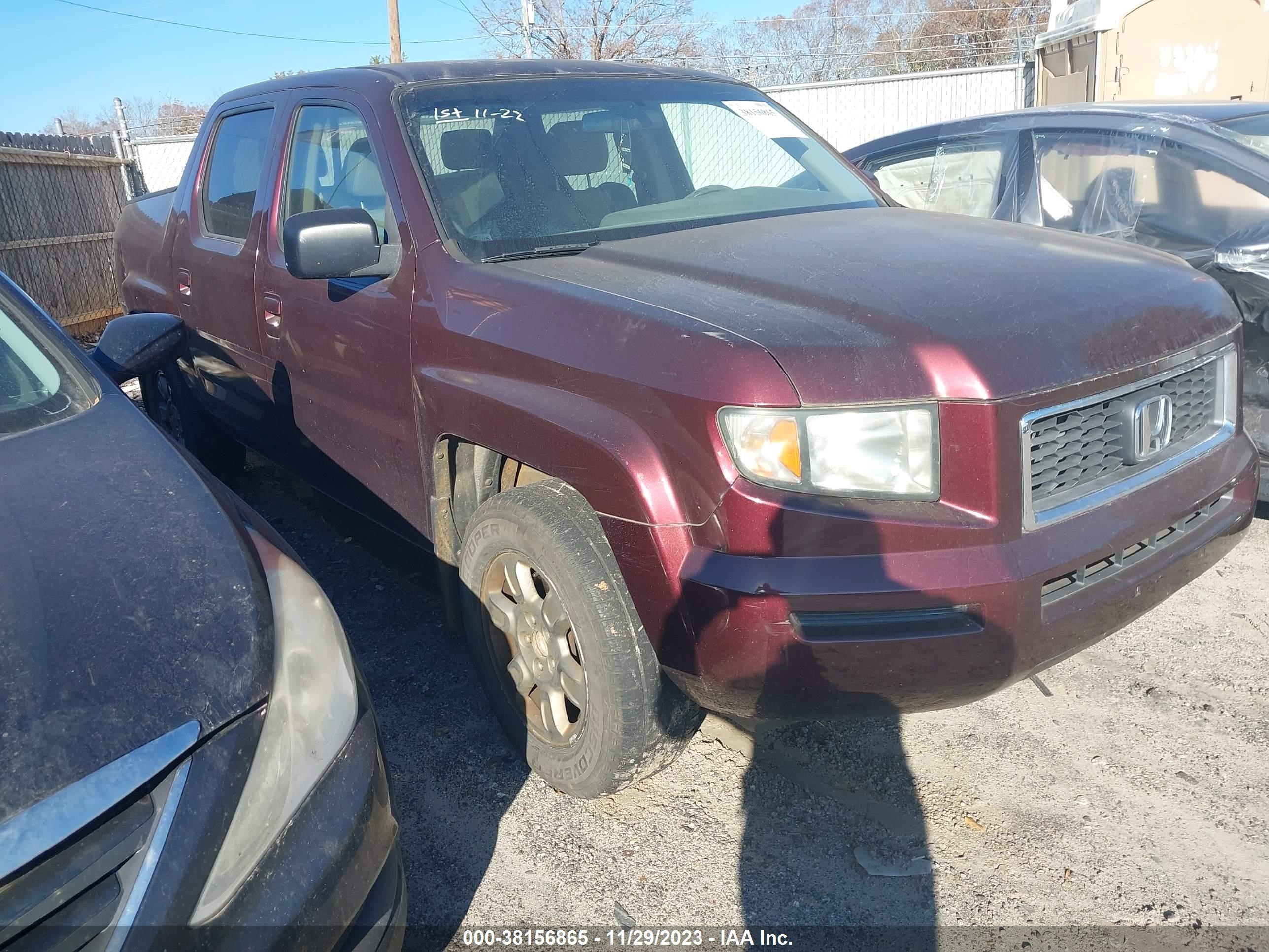 HONDA RIDGELINE 2007 2hjyk16347h535340