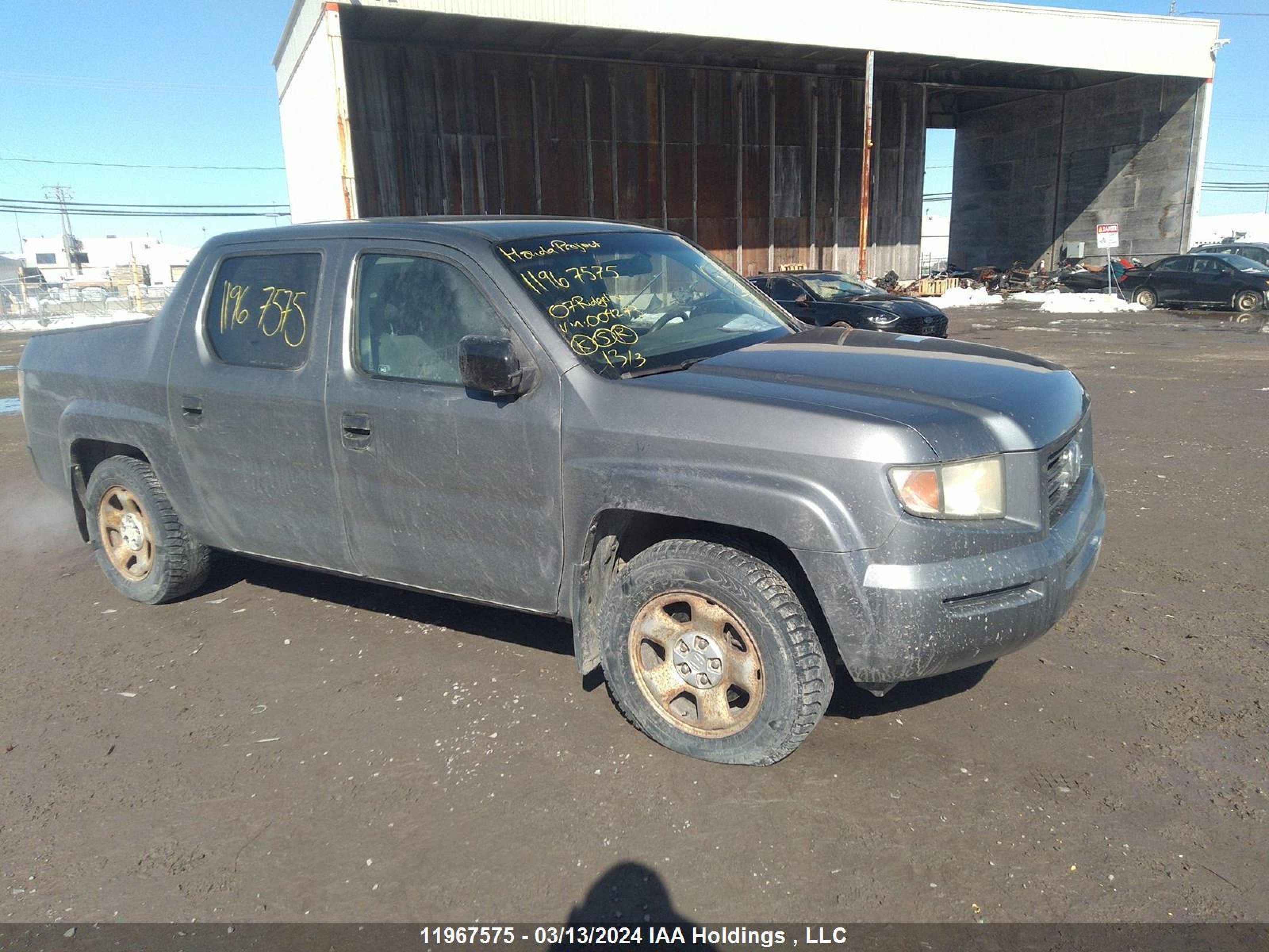 HONDA RIDGELINE 2007 2hjyk16407h004273