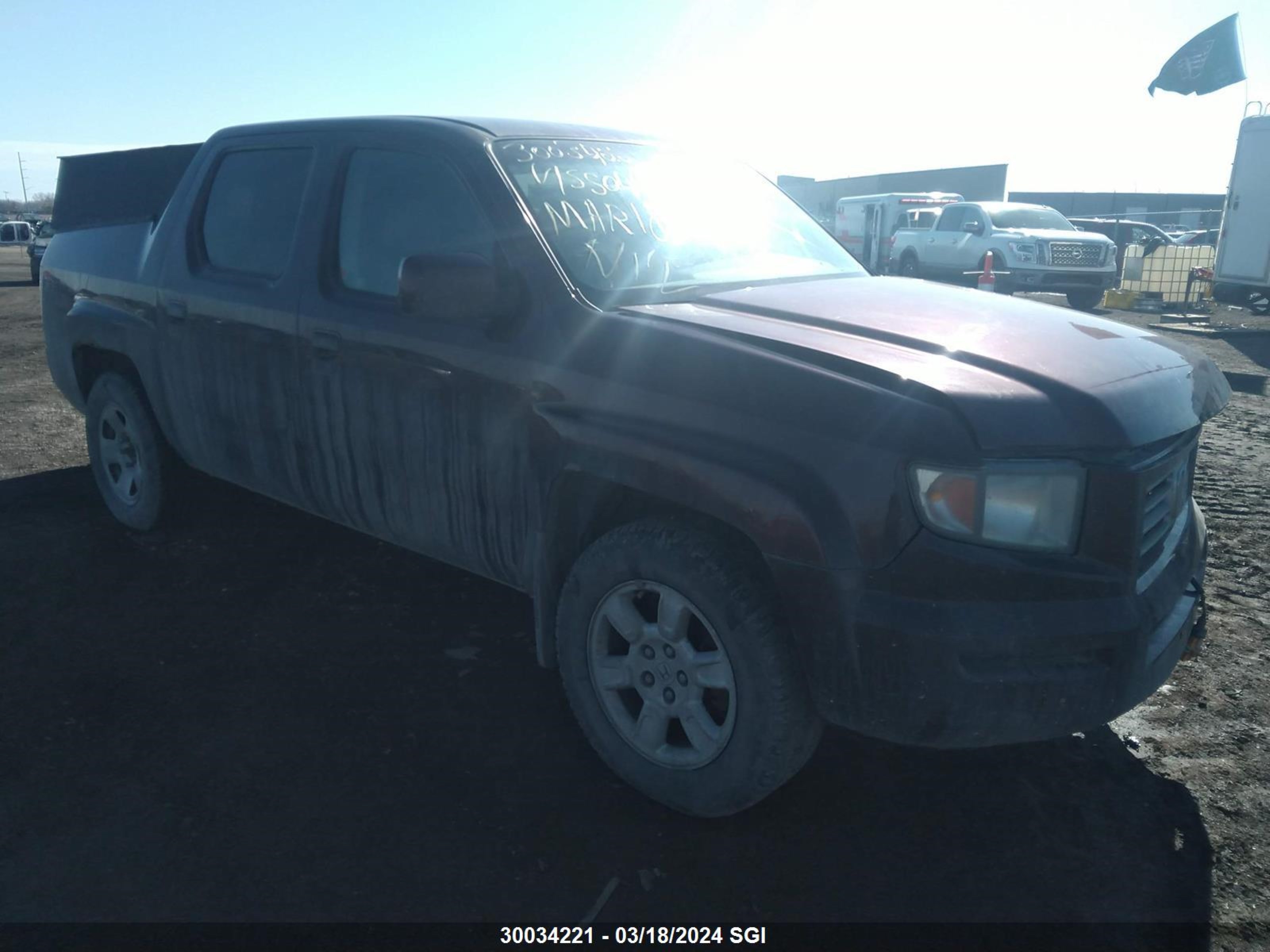 HONDA RIDGELINE 2007 2hjyk16477h550441