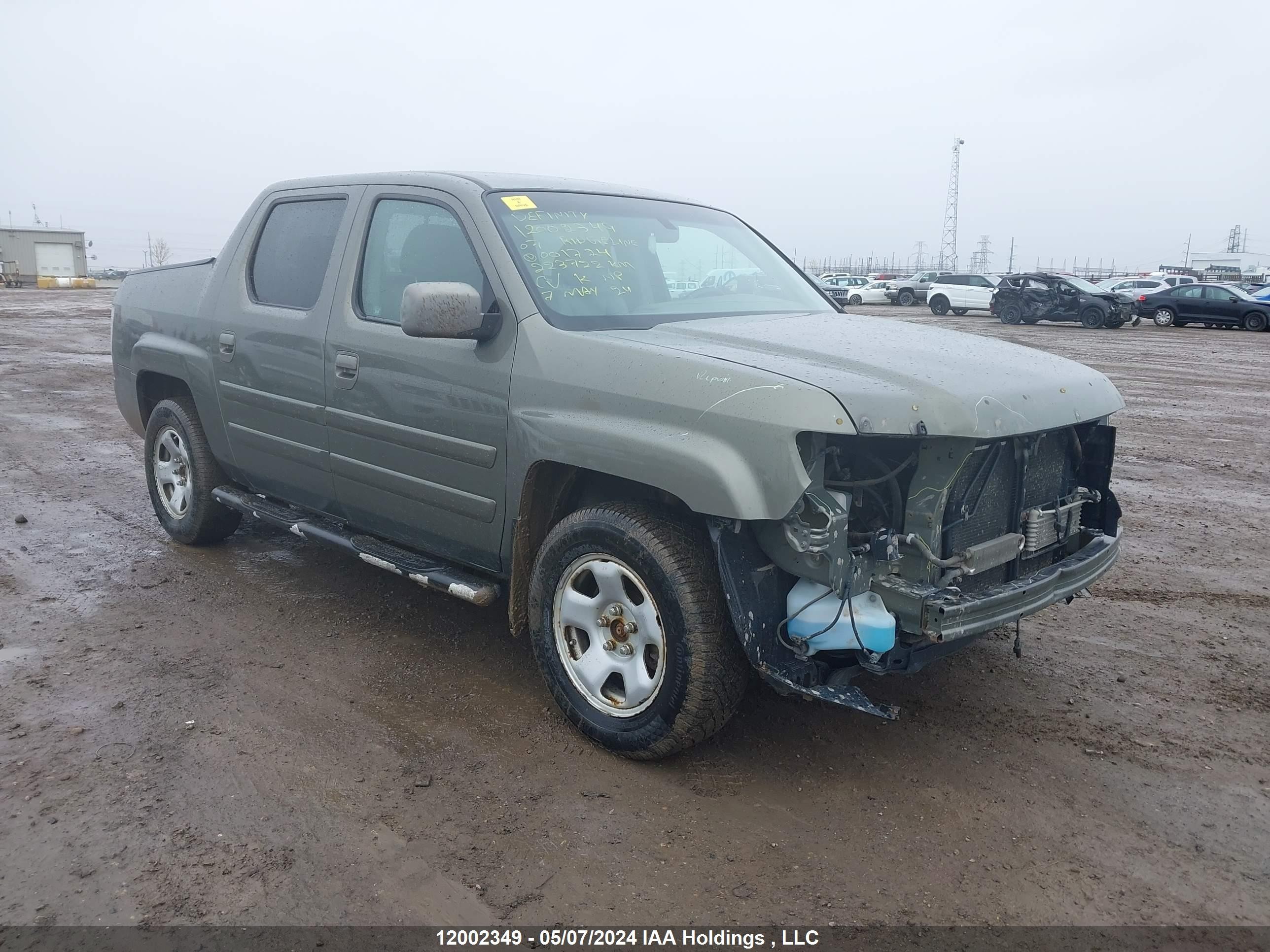 HONDA RIDGELINE 2007 2hjyk16527h001724