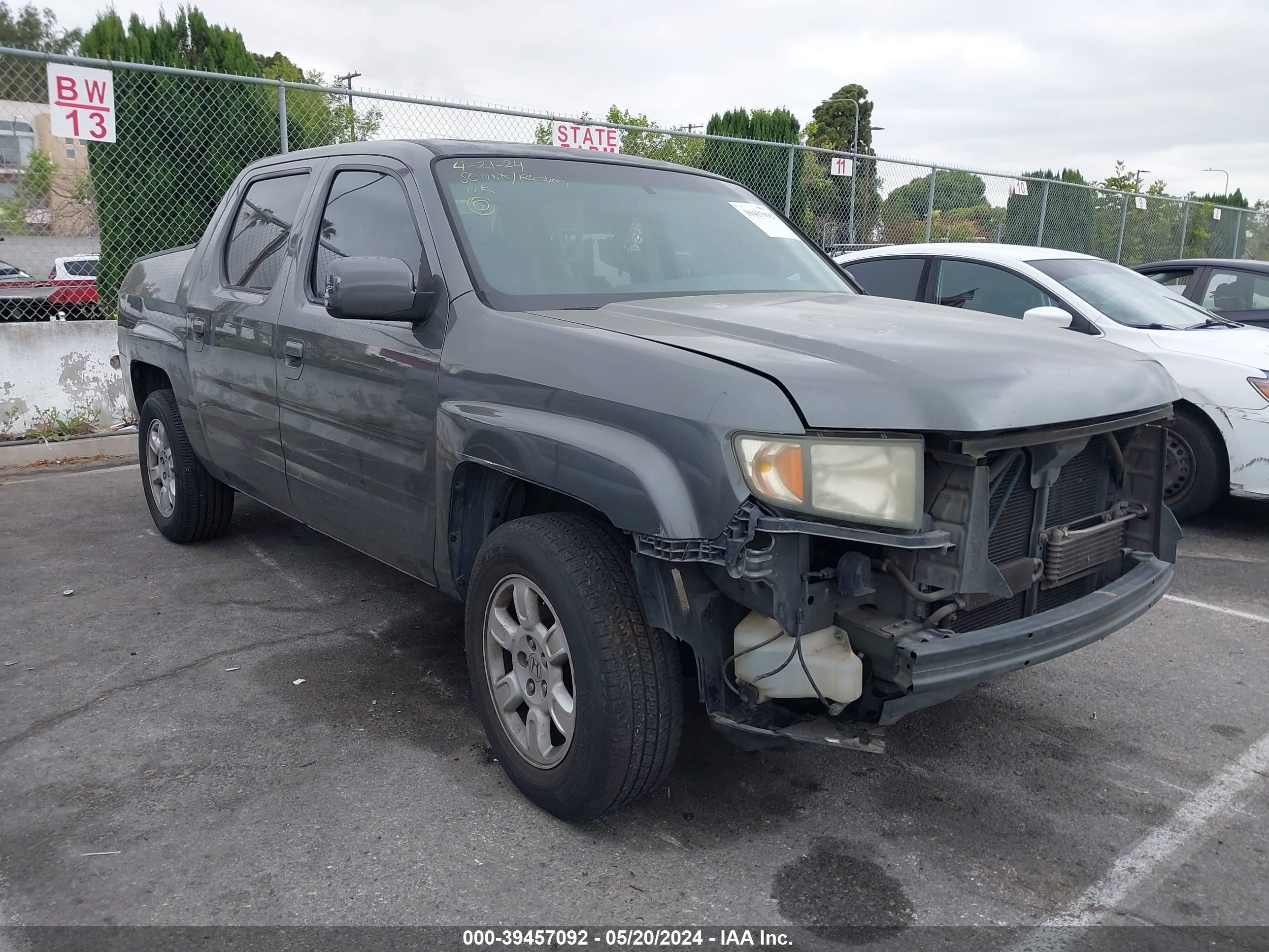 HONDA RIDGELINE 2007 2hjyk16567h526253