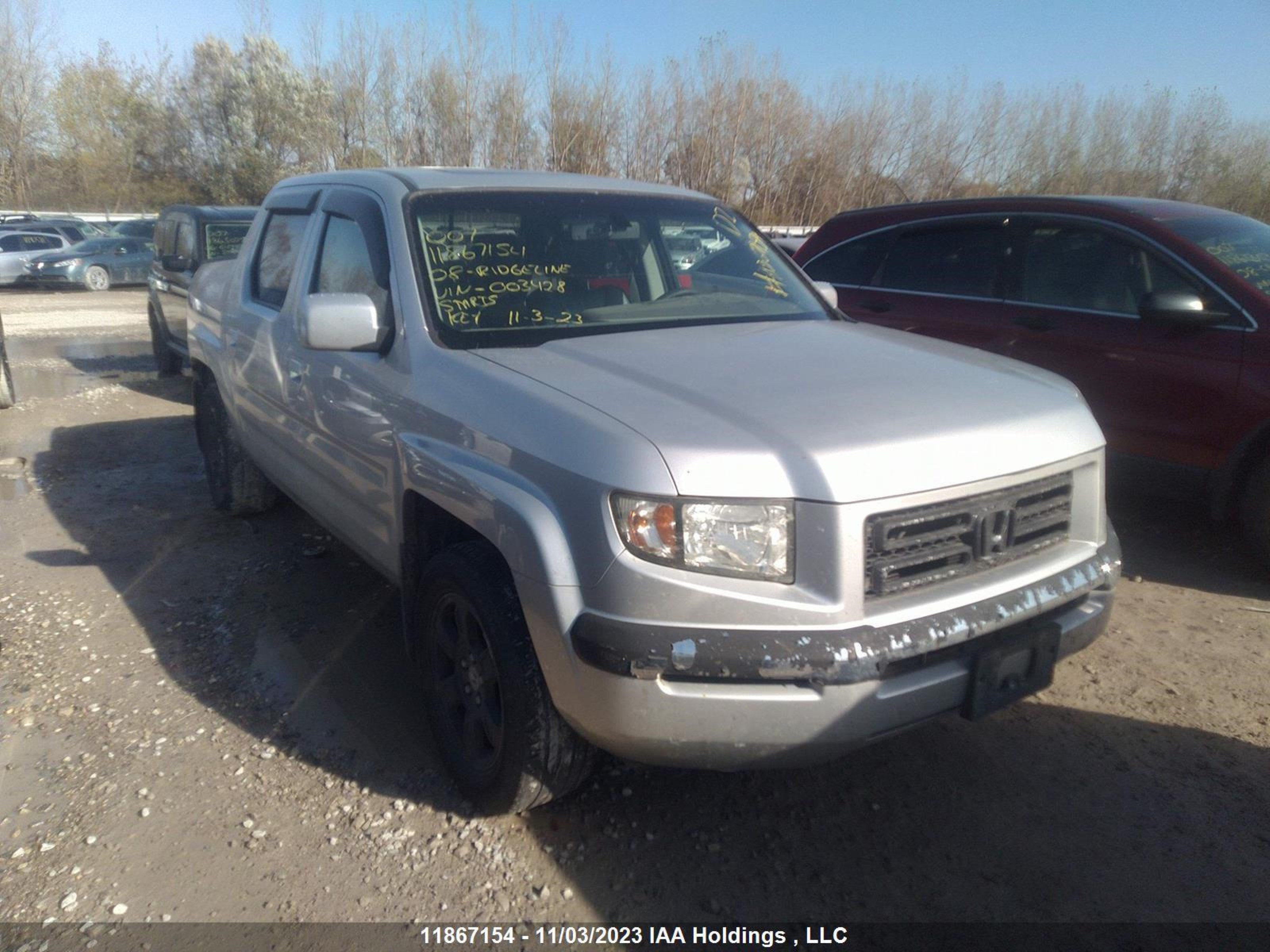 HONDA RIDGELINE 2008 2hjyk16568h003428