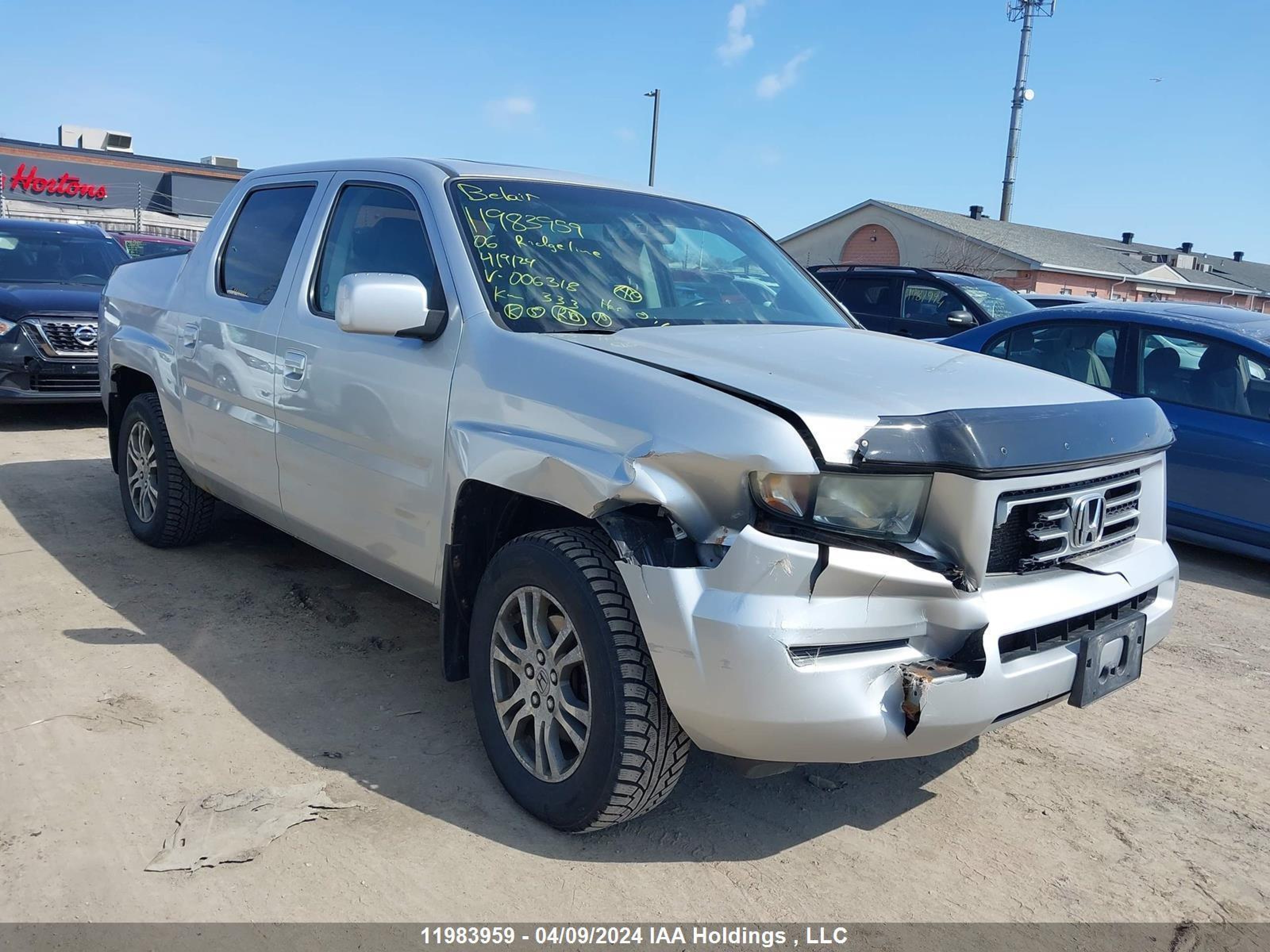 HONDA RIDGELINE 2006 2hjyk16576h006318