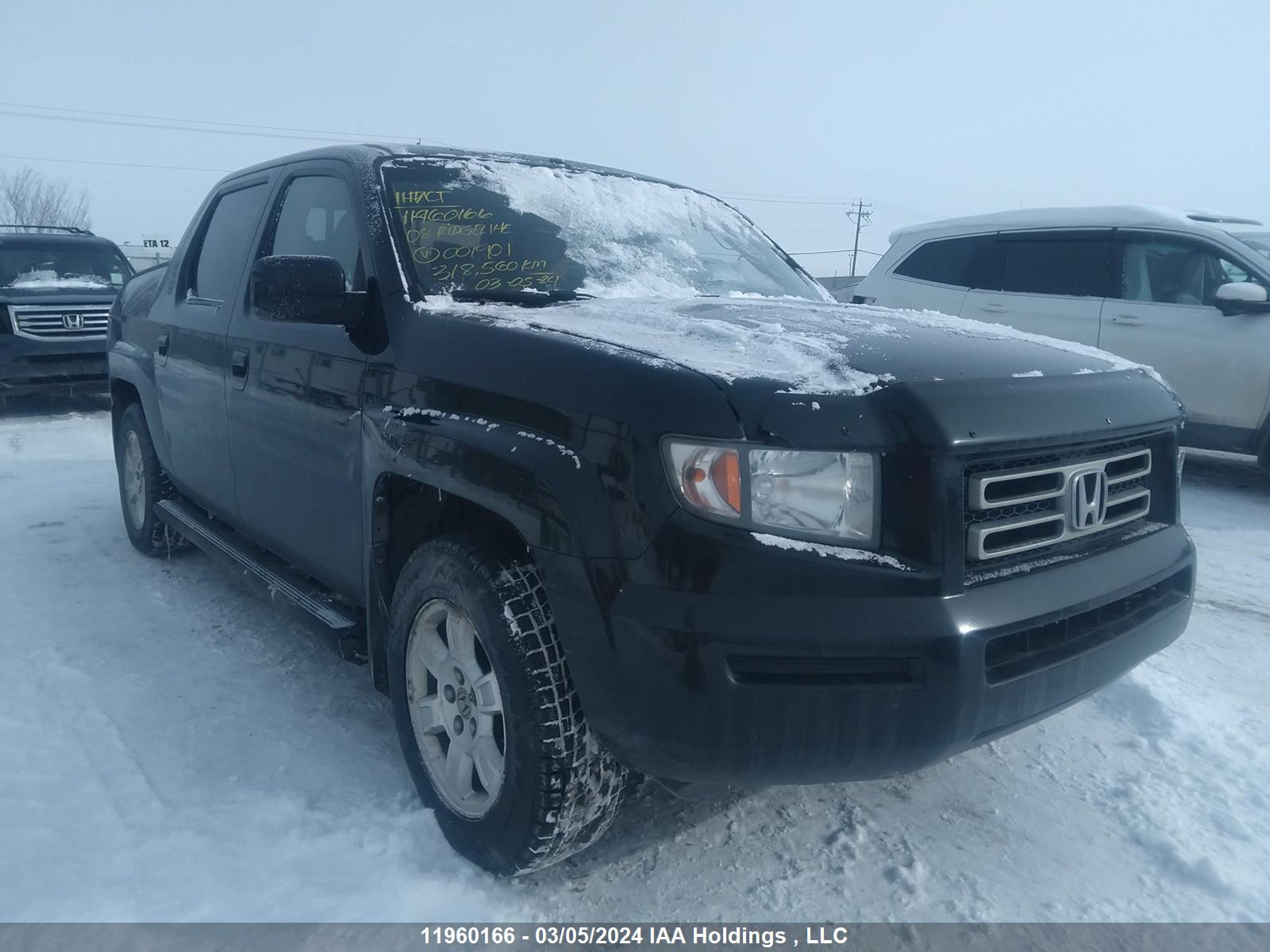 HONDA RIDGELINE 2008 2hjyk16578h001901