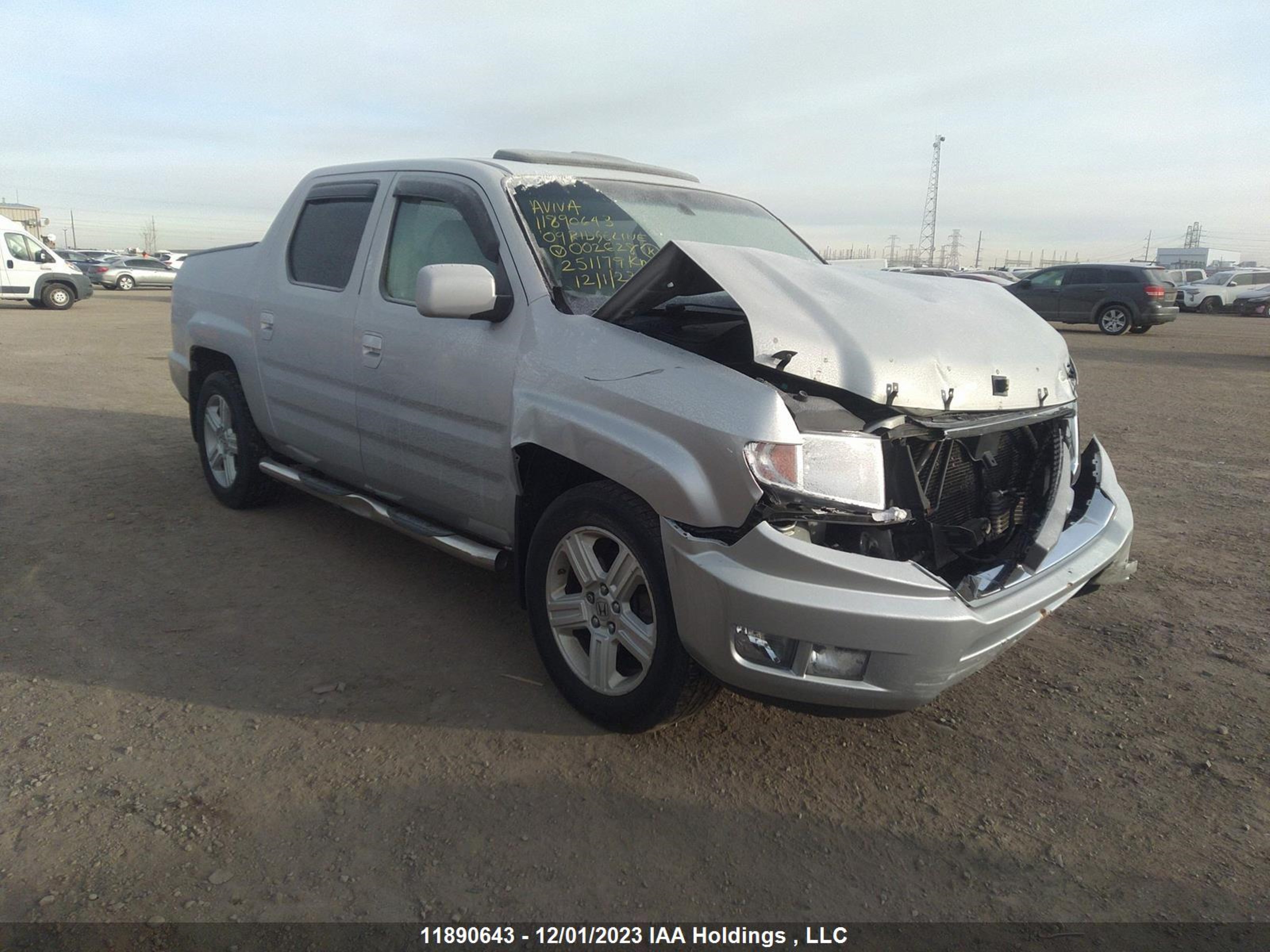 HONDA RIDGELINE 2009 2hjyk16579h002628