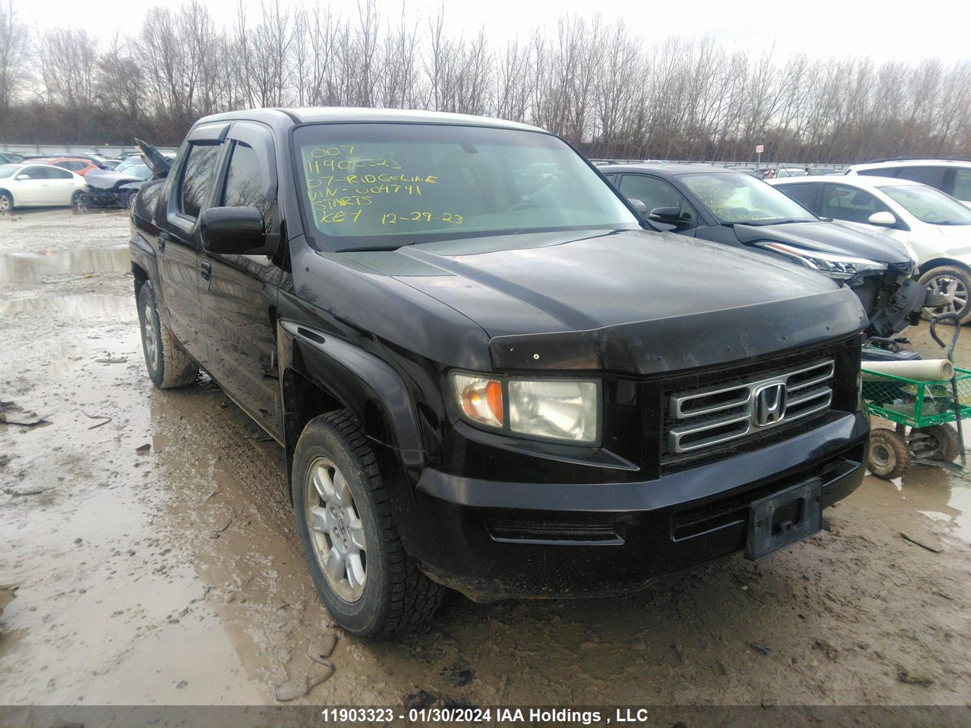 HONDA RIDGELINE 2007 2hjyk165x7h004791