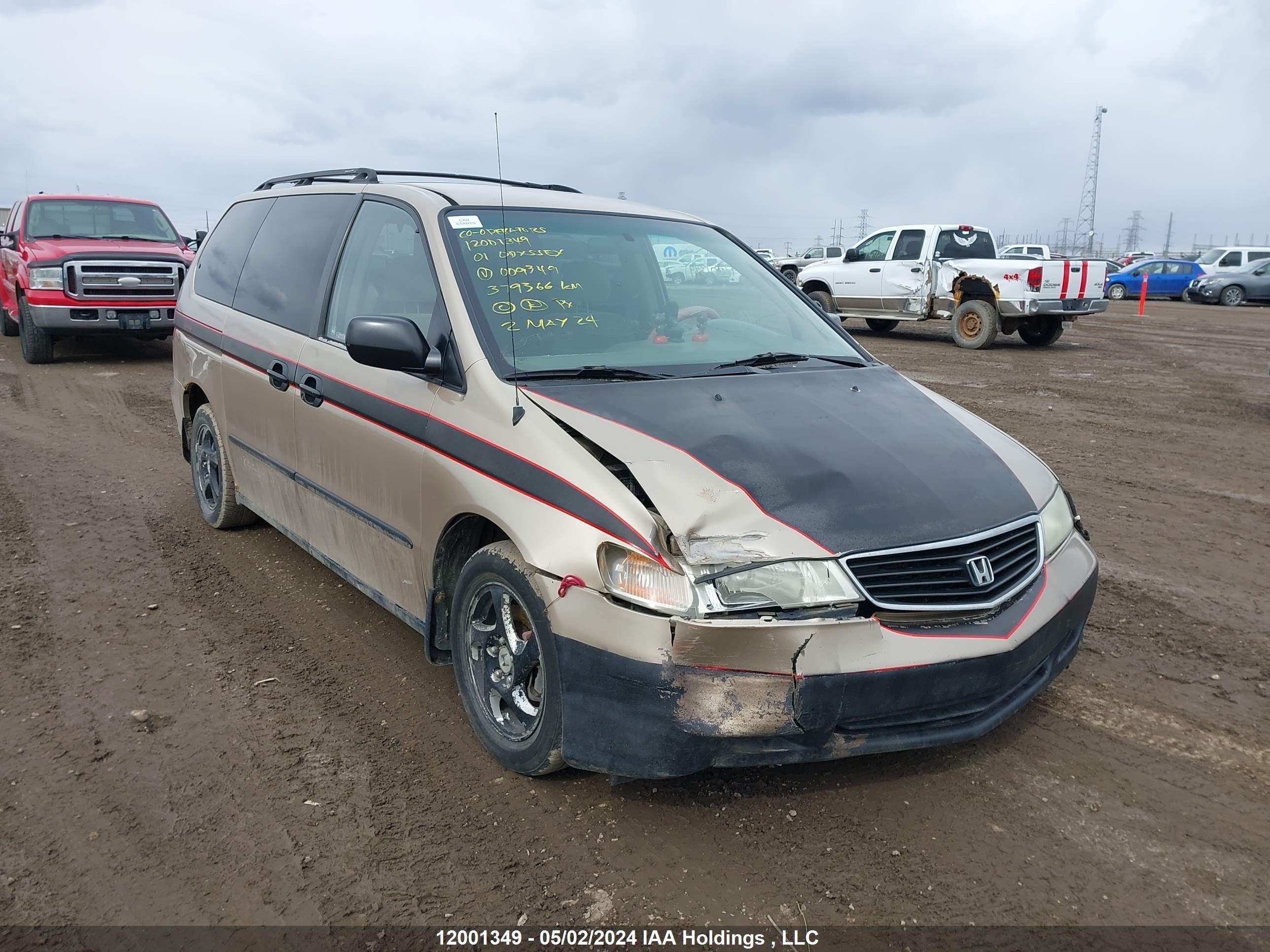 HONDA ODYSSEY 2001 2hkrl18571h009349