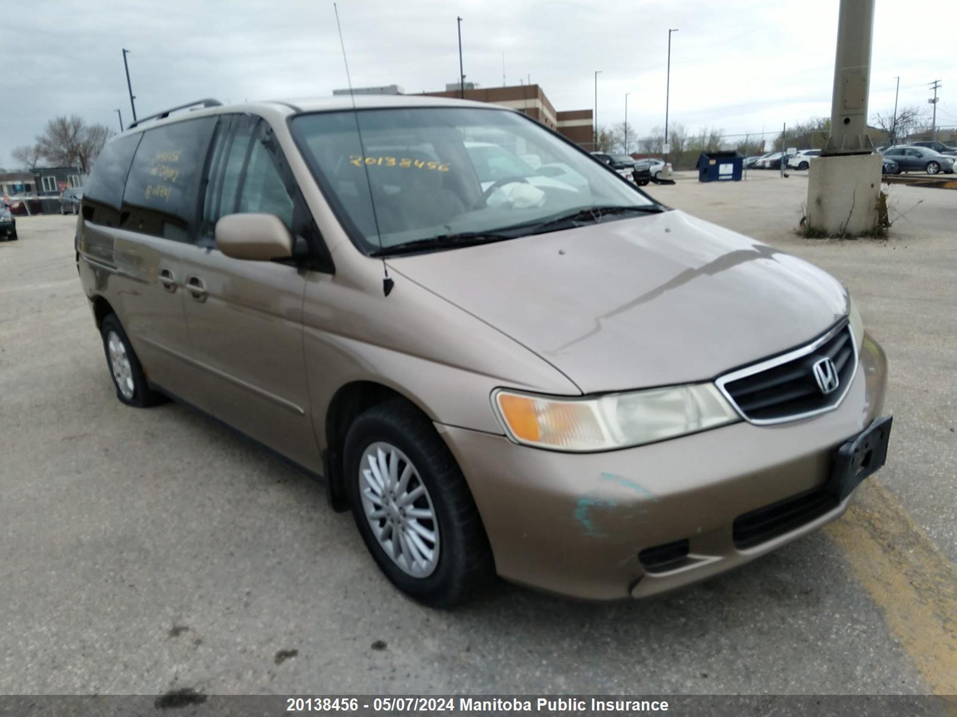 HONDA ODYSSEY 2003 2hkrl18623h011201