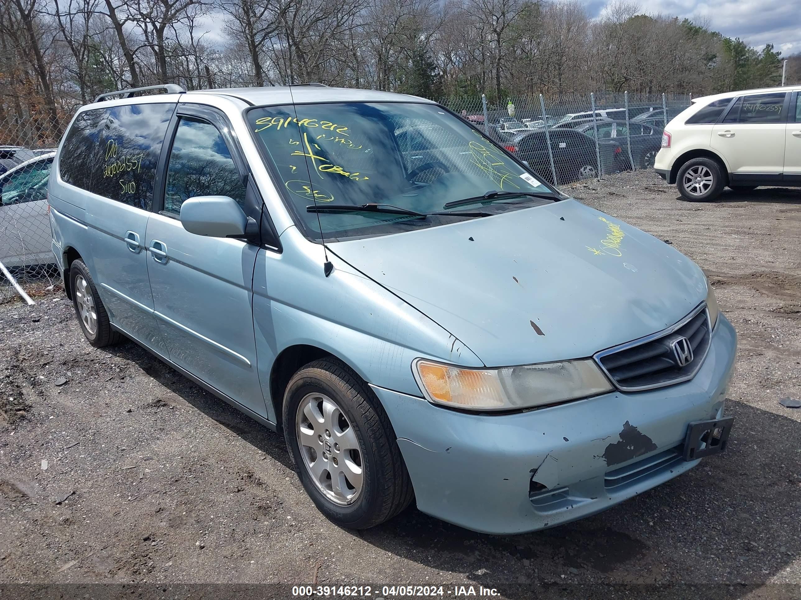 HONDA ODYSSEY 2002 2hkrl18902h585482