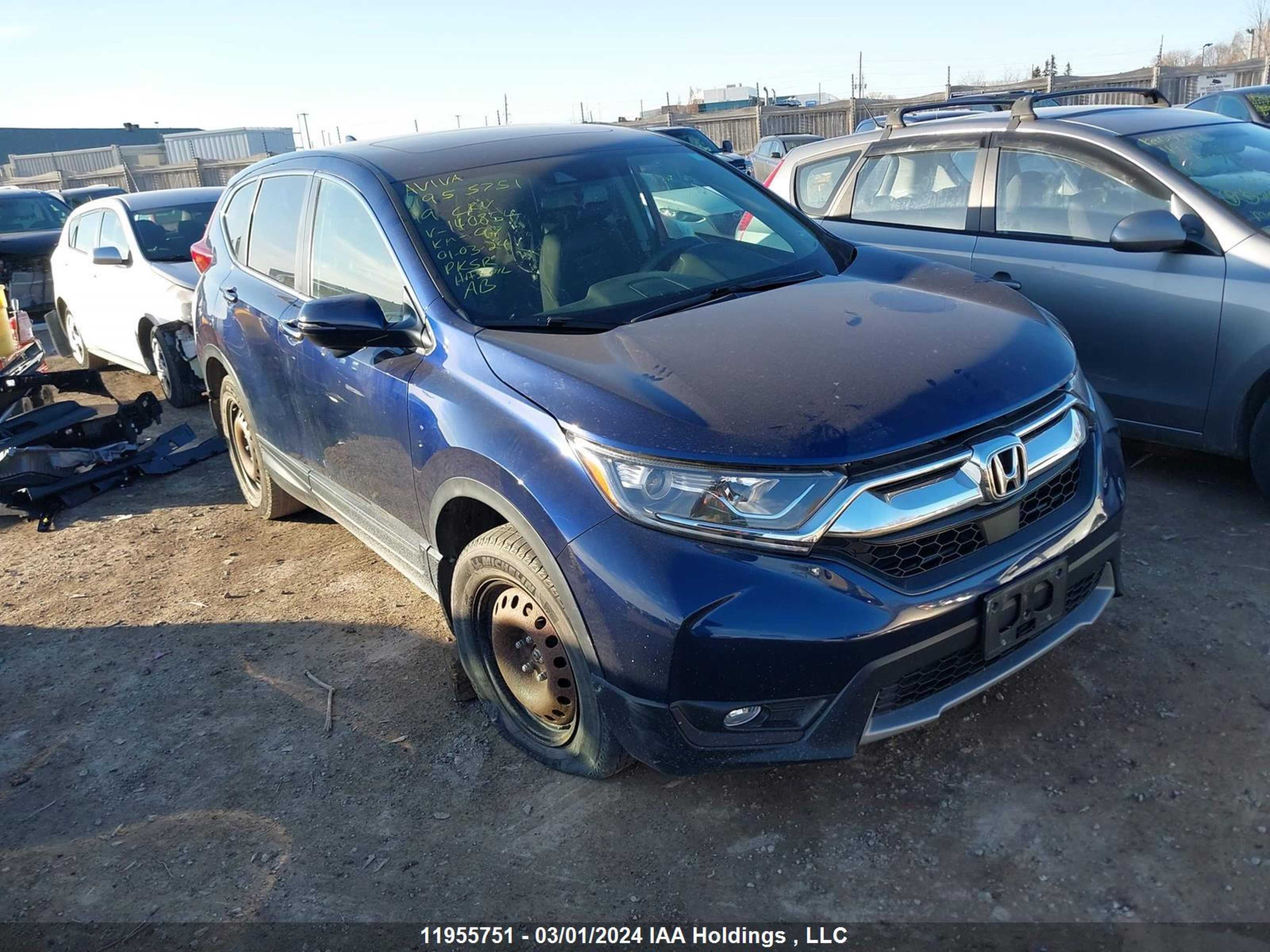 HONDA CR-V 2019 2hkrw2h85kh140854