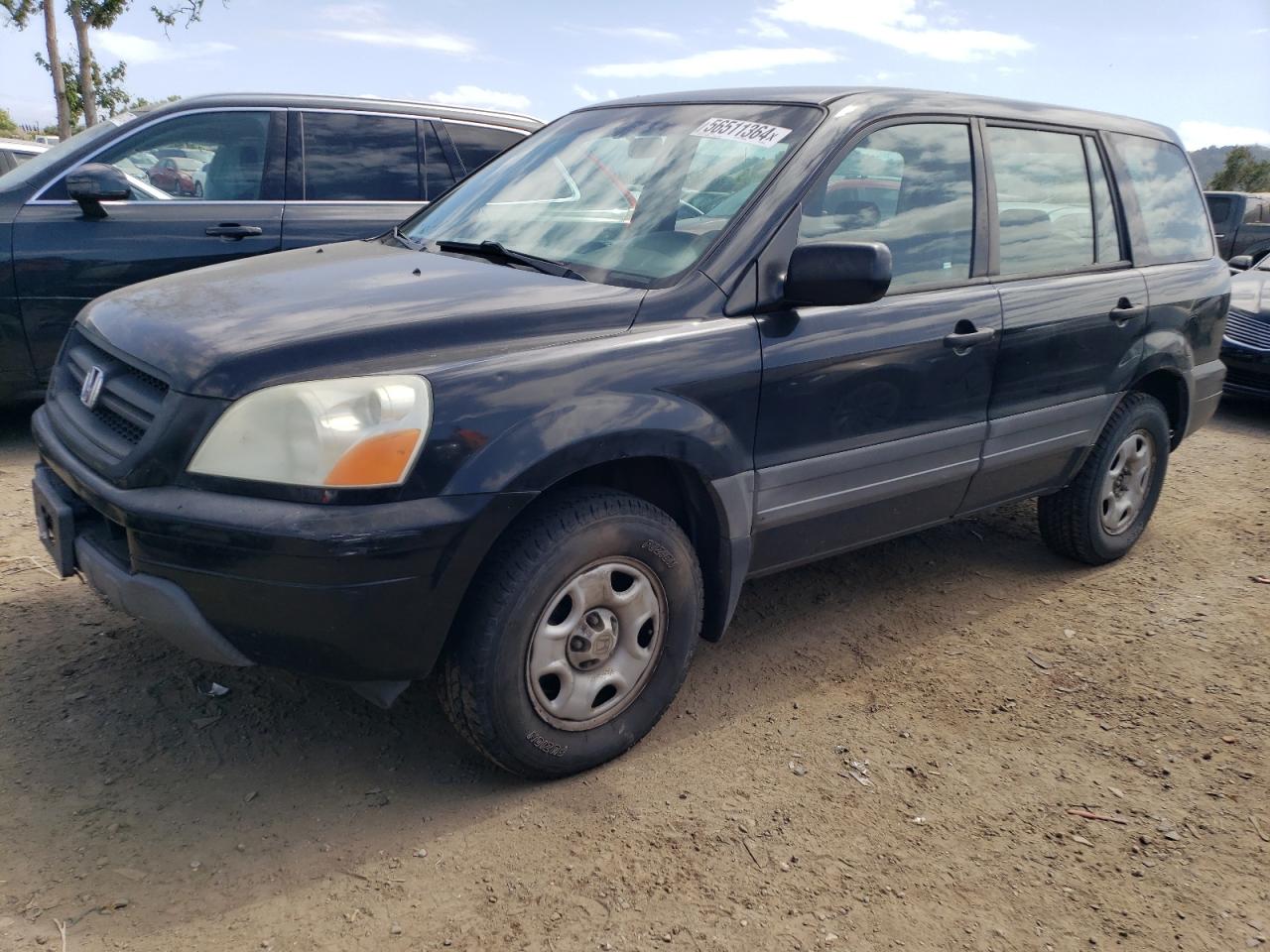 HONDA PILOT 2004 2hkyf18104h596160