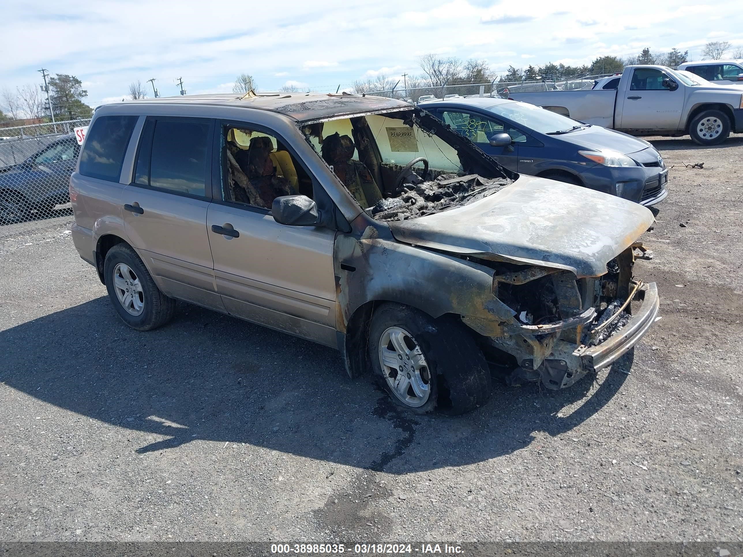 HONDA PILOT 2007 2hkyf18107h517851