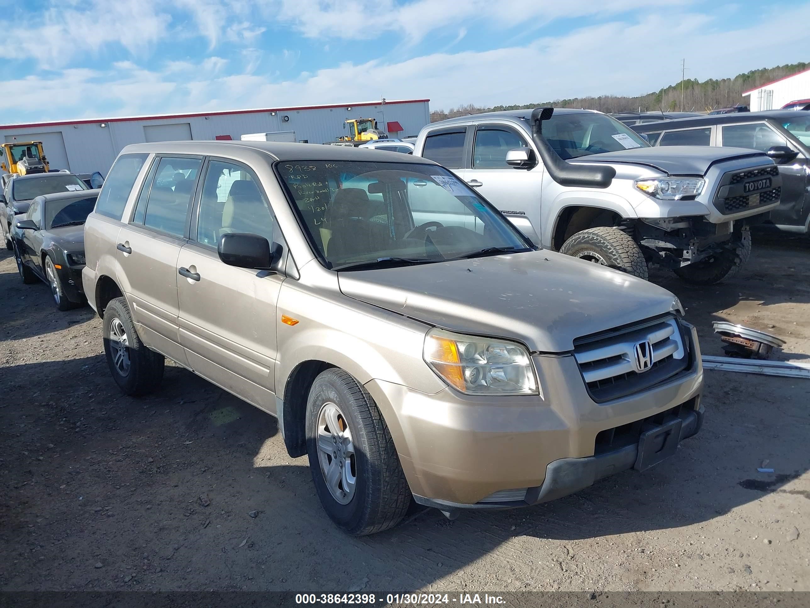 HONDA PILOT 2006 2hkyf18116h547827