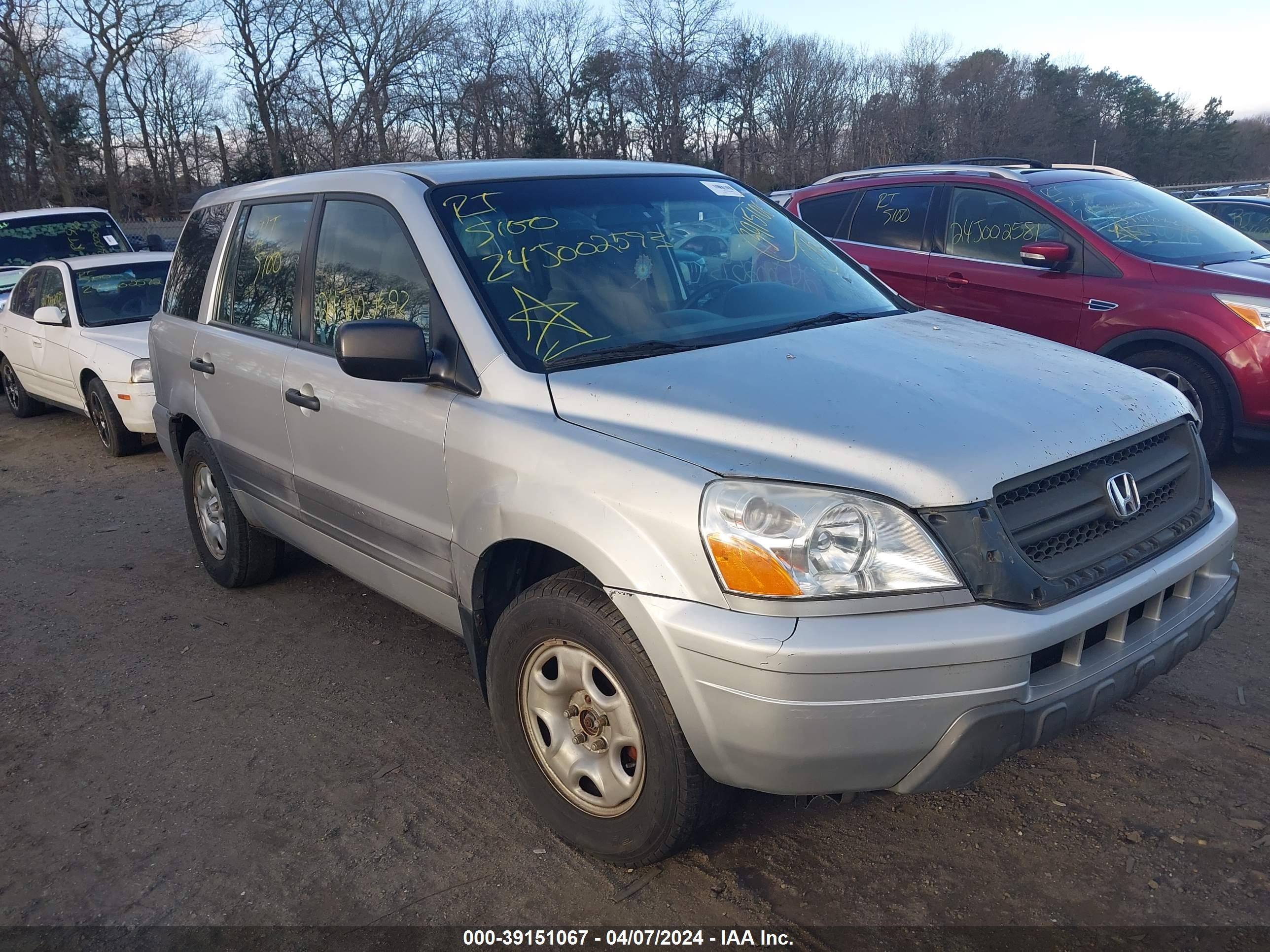 HONDA PILOT 2004 2hkyf18134h622038