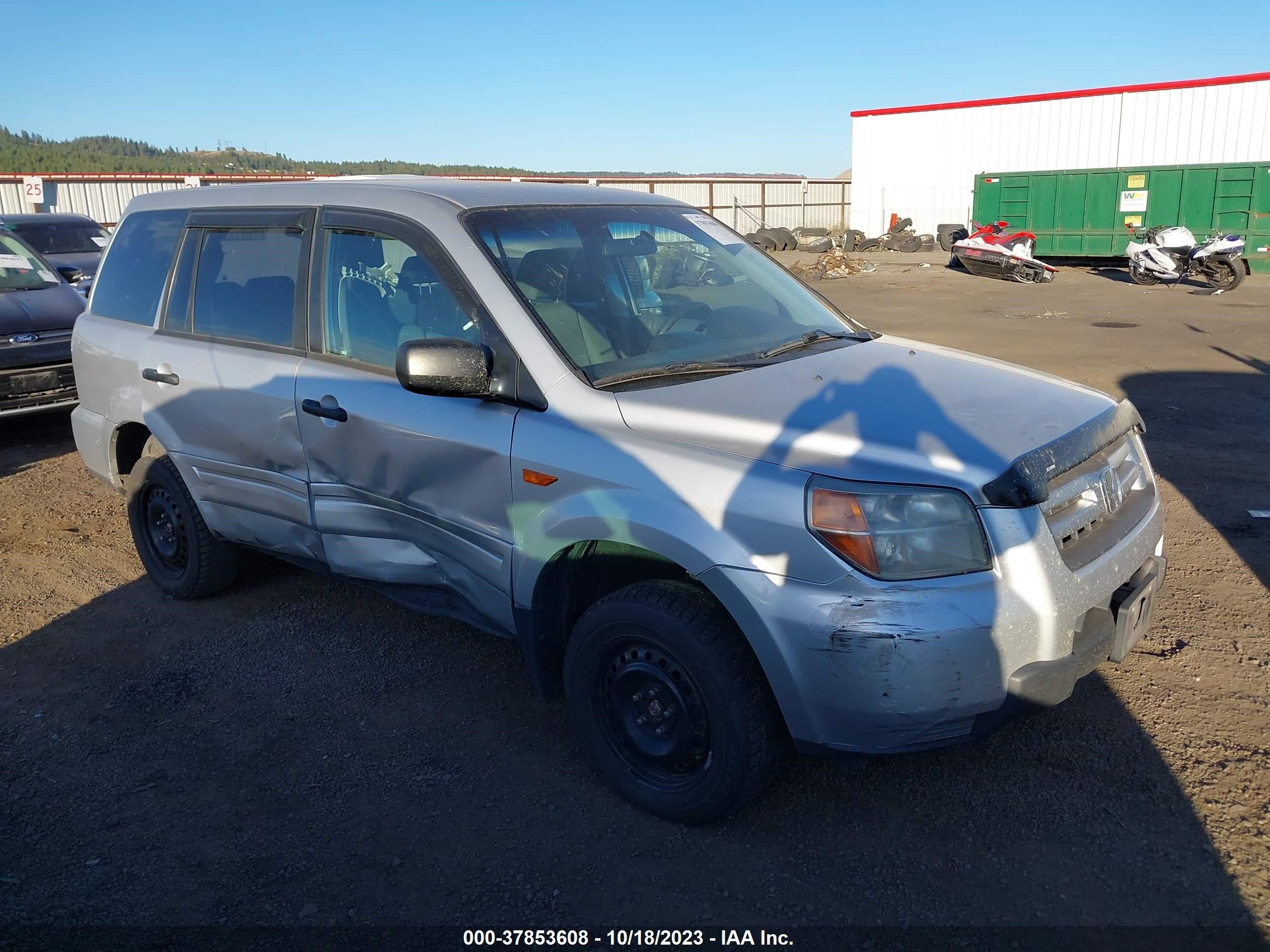 HONDA PILOT 2007 2hkyf18147h512975