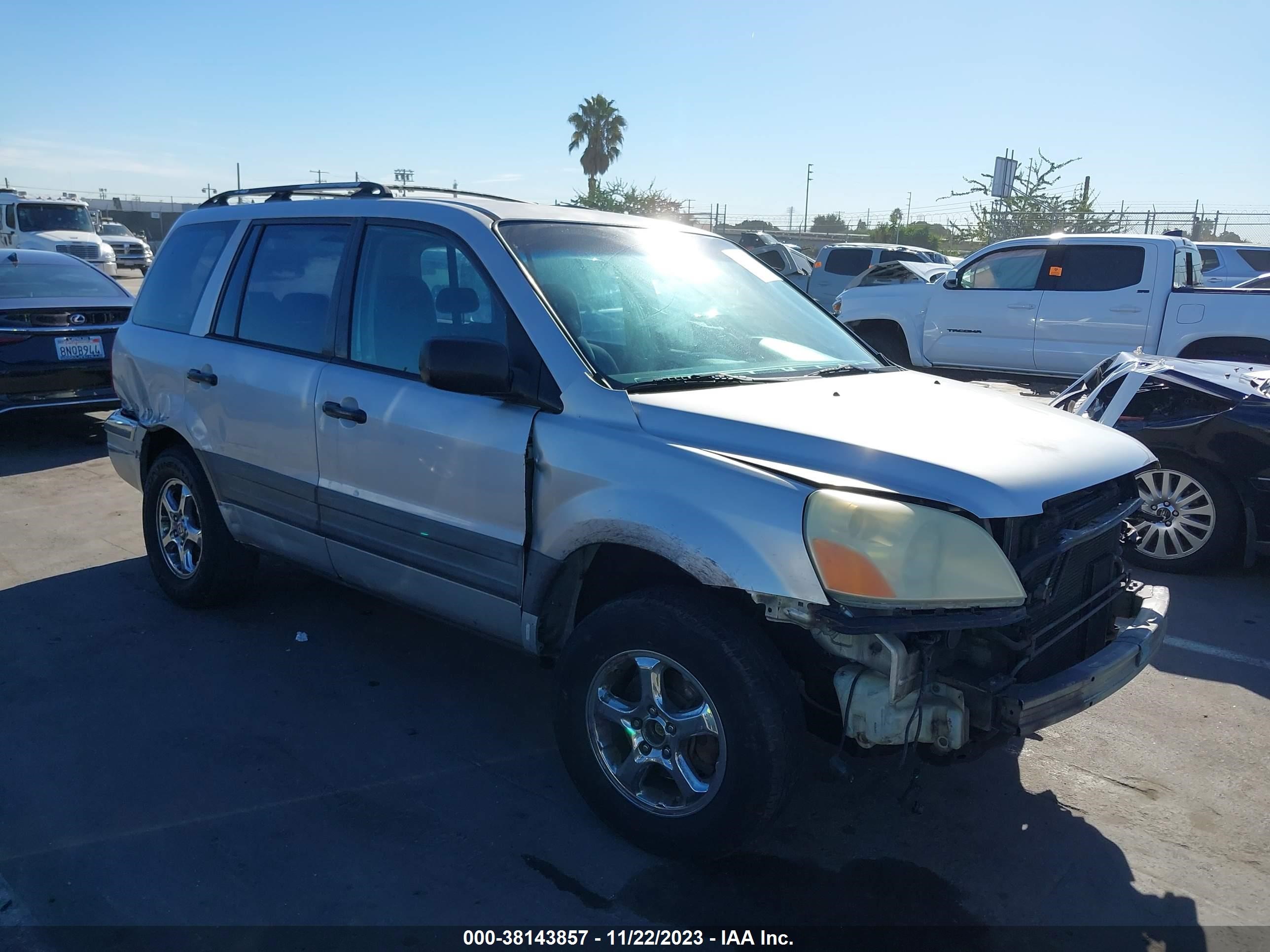 HONDA PILOT 2003 2hkyf18173h585848