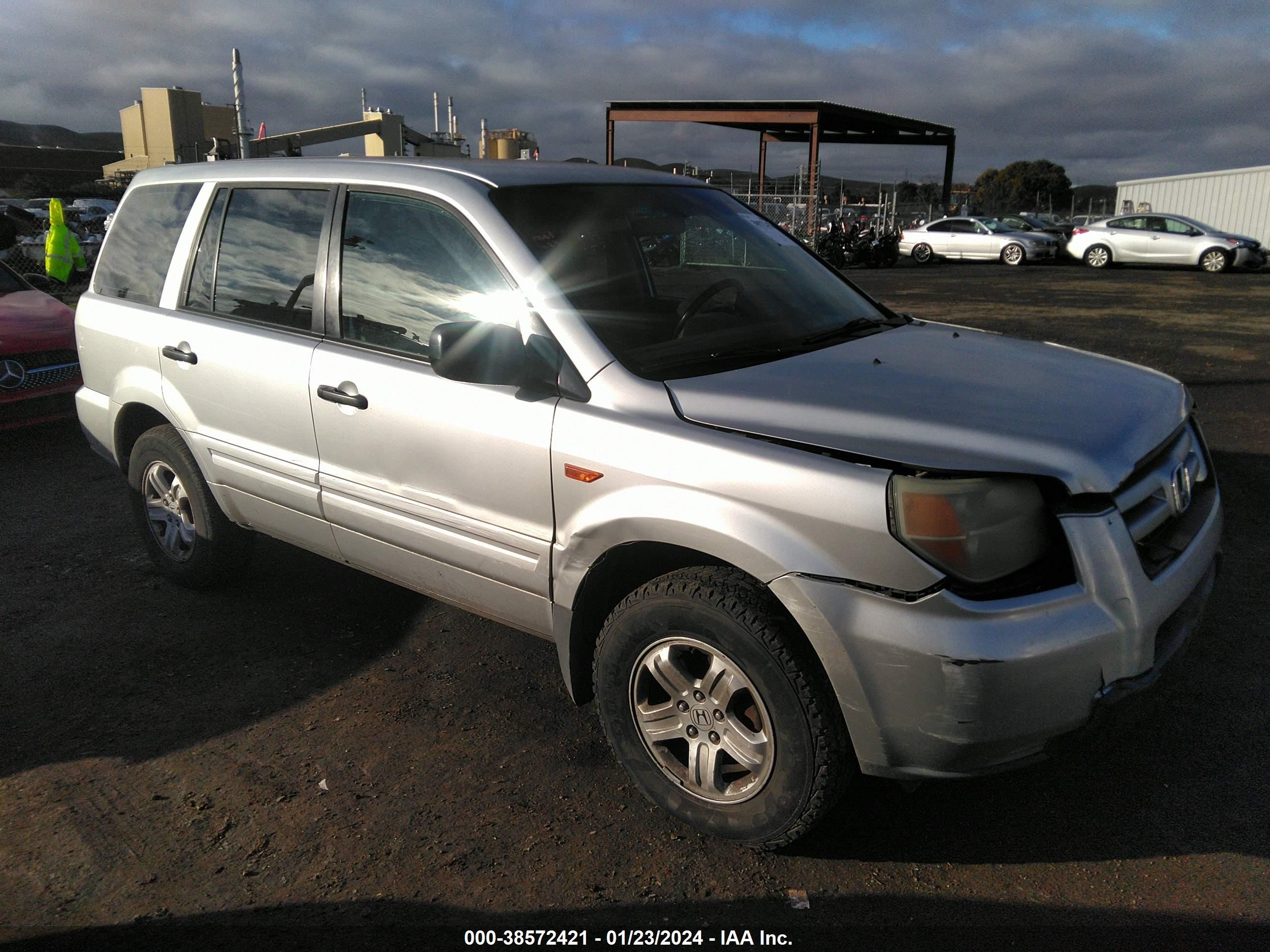 HONDA PILOT 2006 2hkyf18186h561059