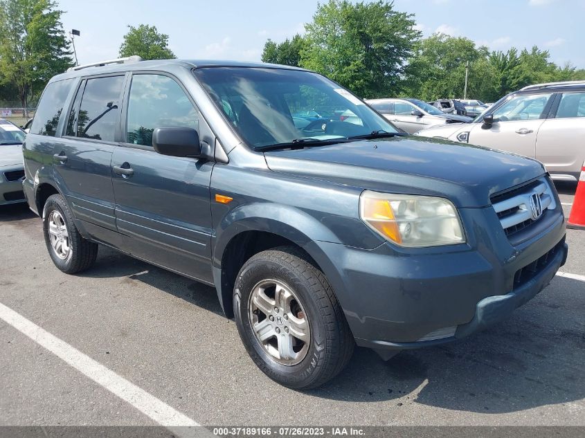 HONDA PILOT 2006 2hkyf18196h535506